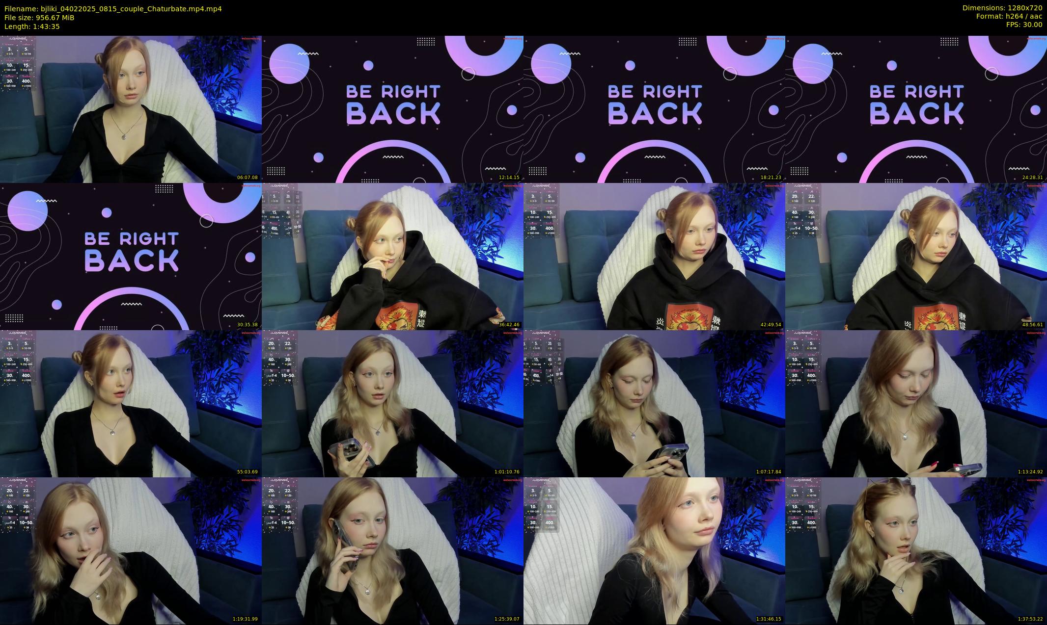 bjliki — 104 minute Chaturbate couple cam show recording, 720p, Feb 4, 2025
