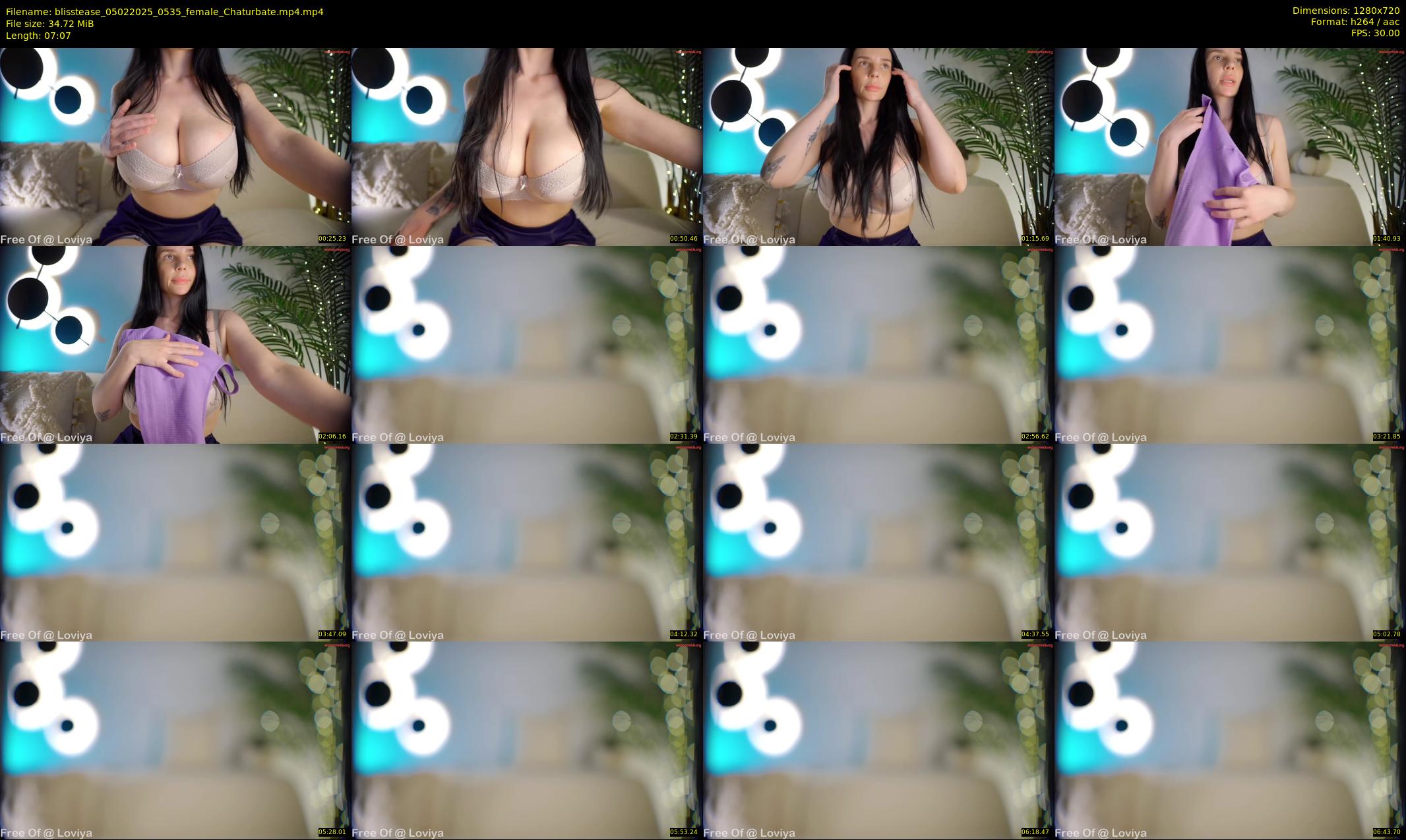 blisstease — 8 minute Chaturbate female cam show recording, 720p, Feb 5, 2025