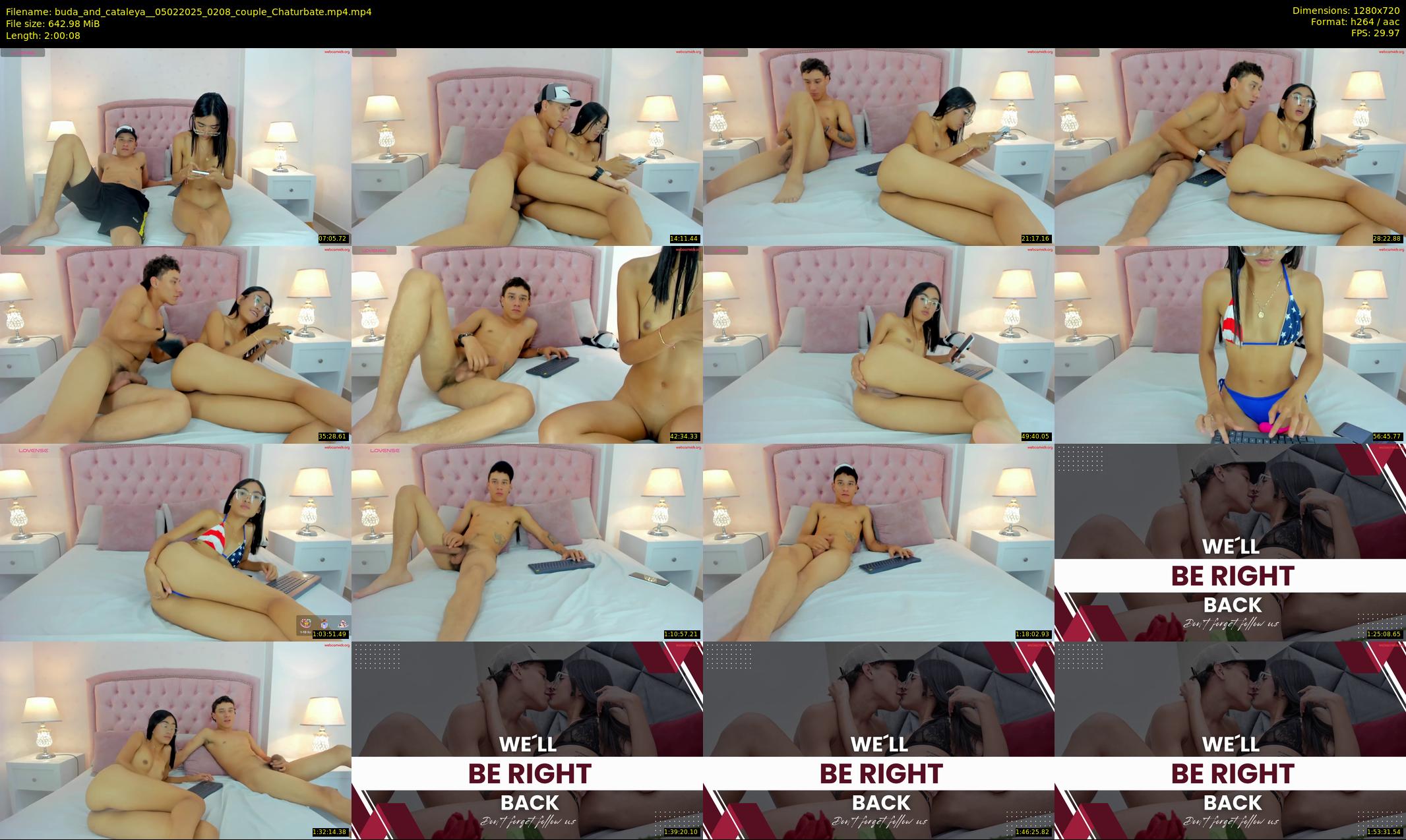 buda_and_cataleya_ — 121 minute Chaturbate couple cam show recording, 720p, Feb 5, 2025