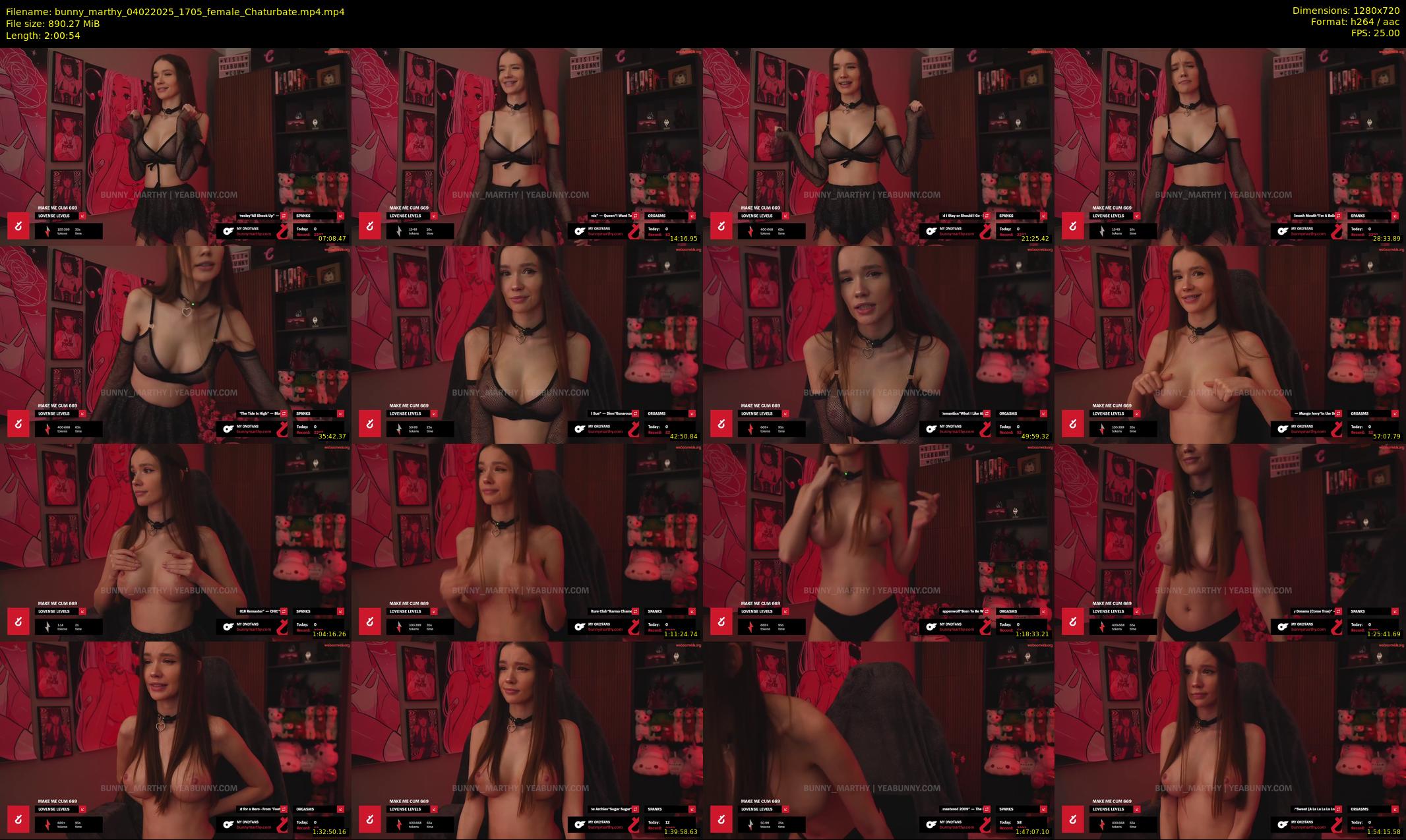 bunny_marthy — 121 minute Chaturbate female cam show recording, 720p, Feb 4, 2025