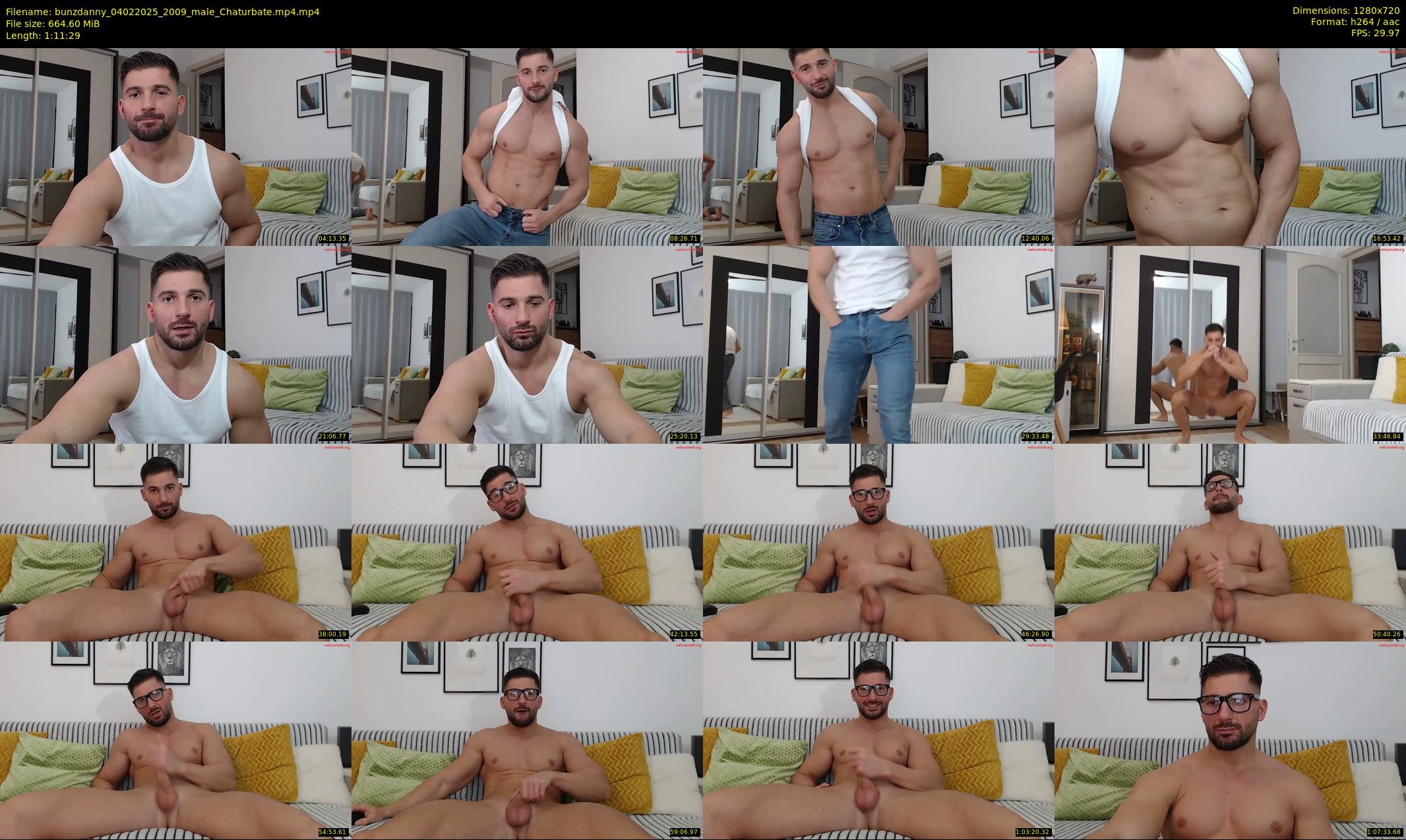 bunzdanny — 72 minute Chaturbate male cam show recording, 720p, Feb 4, 2025