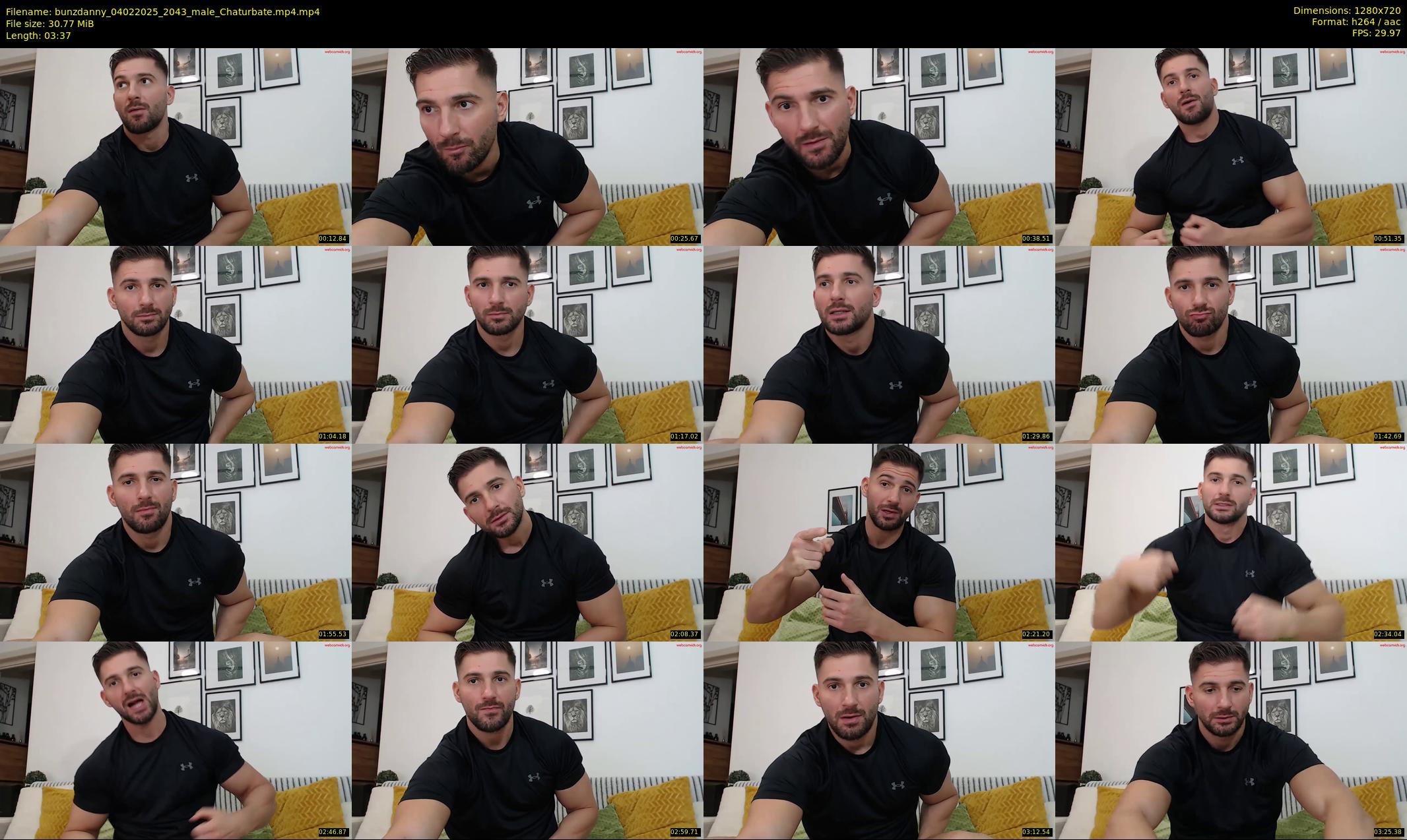 bunzdanny — 4 minute Chaturbate male cam show recording, 720p, Feb 4, 2025