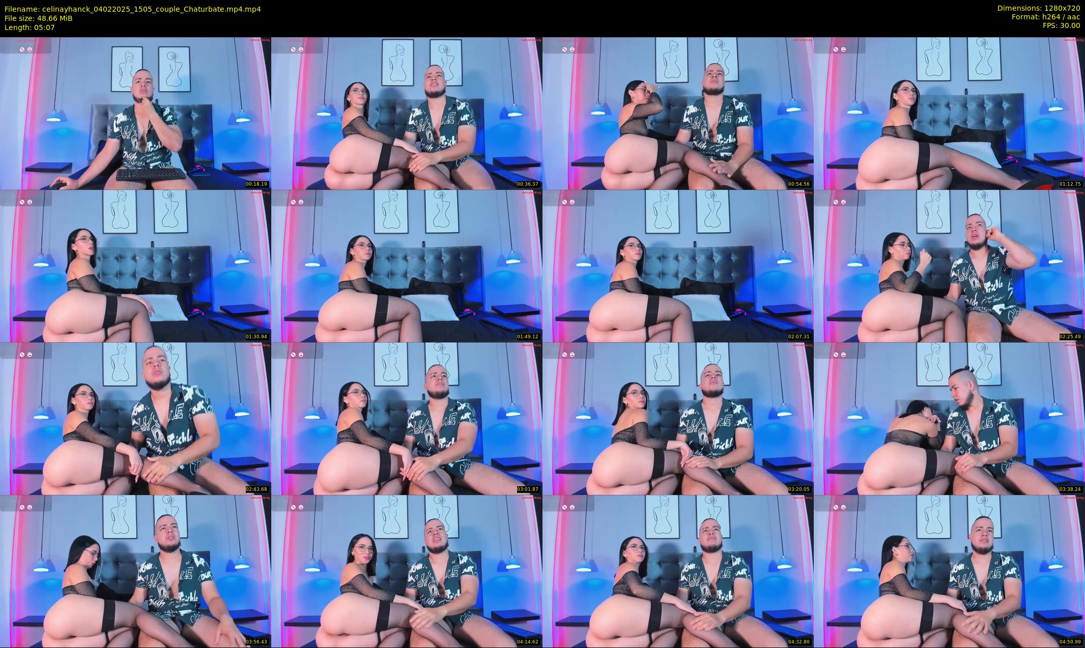 celinayhanck — 6 minute Chaturbate couple cam show recording, 720p, Feb 4, 2025