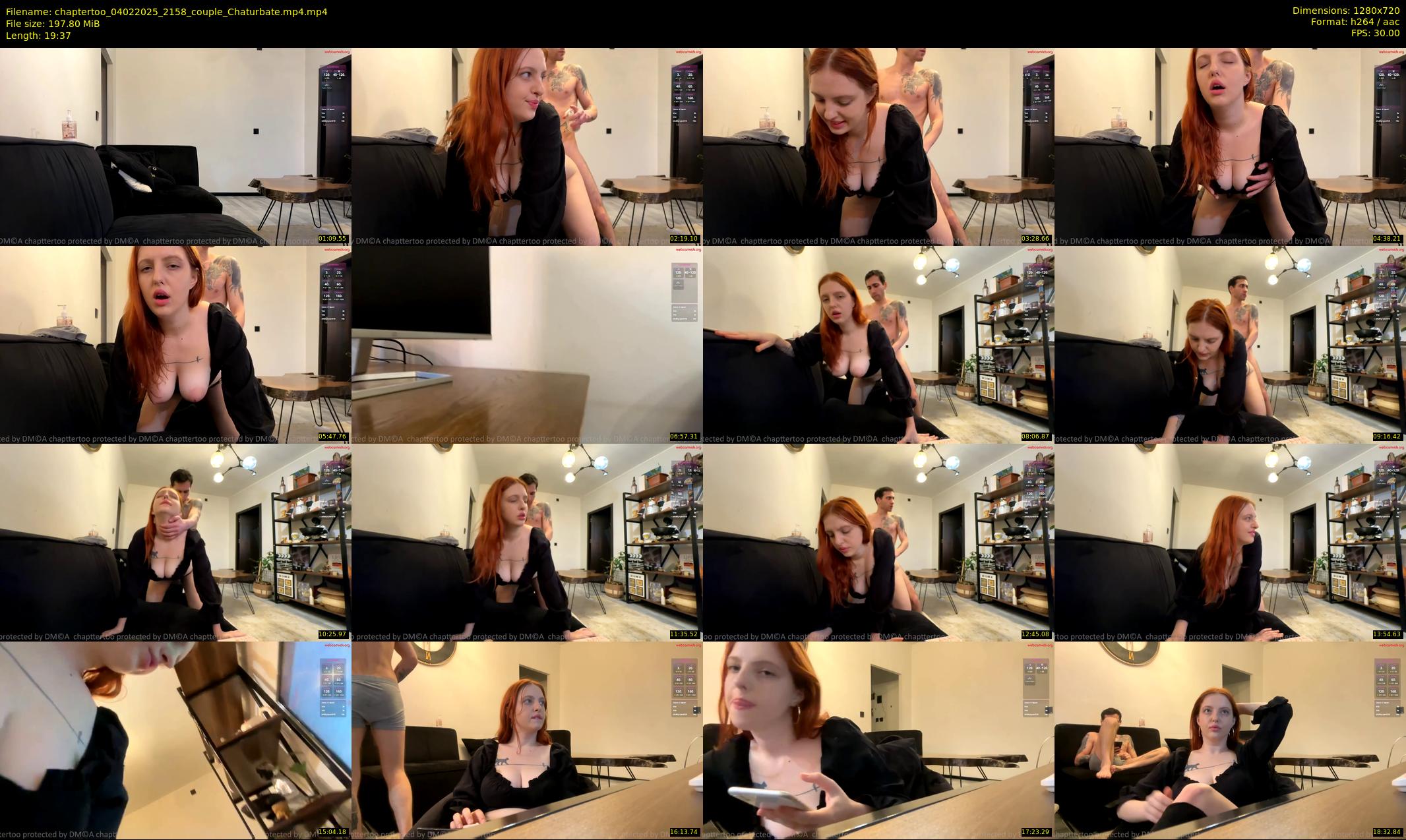 chaptertoo — 20 minute Chaturbate couple cam show recording, 720p, Feb 4, 2025