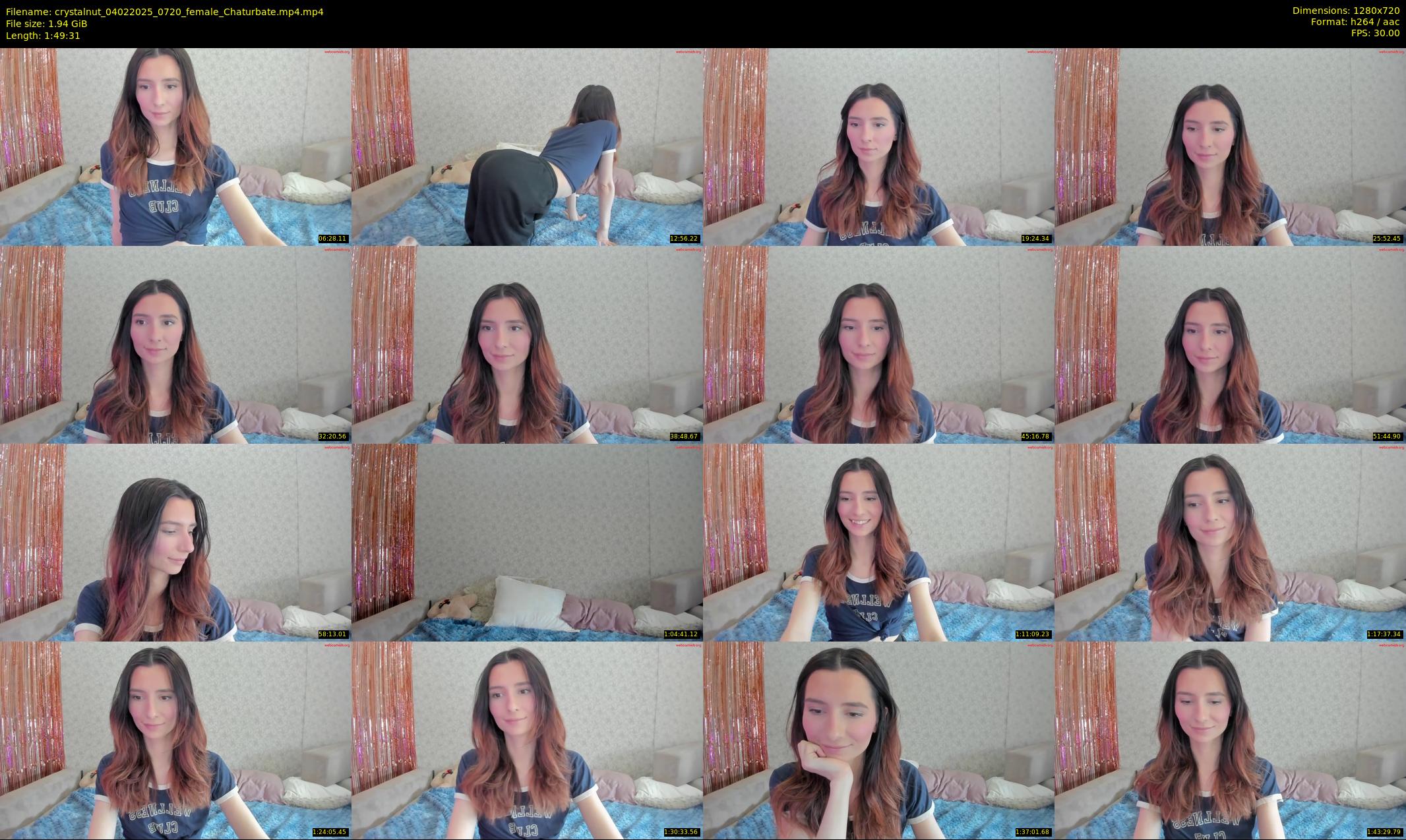 crystalnut — 110 minute Chaturbate female cam show recording, 720p, Feb 4, 2025