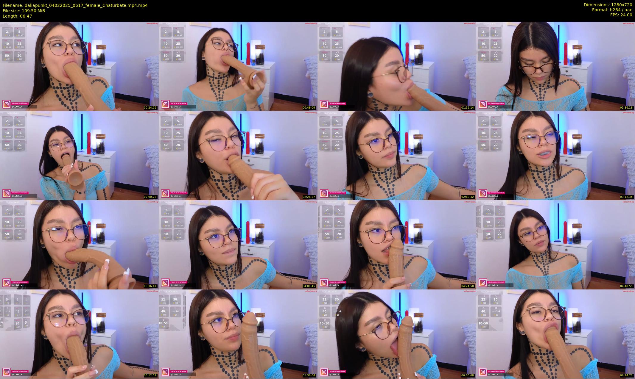 daliapunkt — 7 minute Chaturbate female cam show recording, 720p, Feb 4, 2025