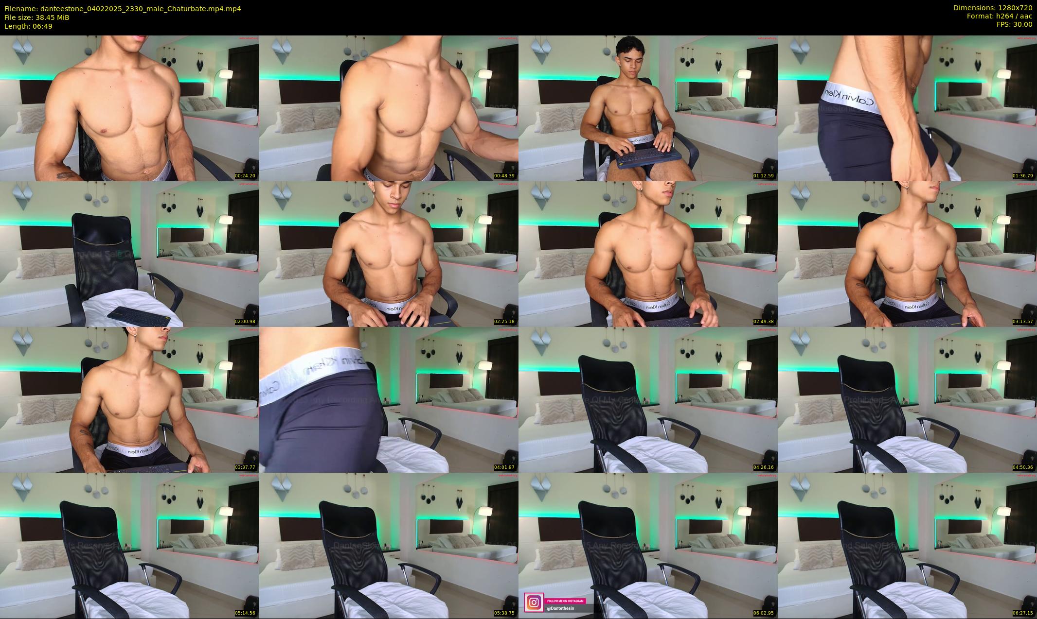 danteestone — 7 minute Chaturbate male cam show recording, 720p, Feb 4, 2025