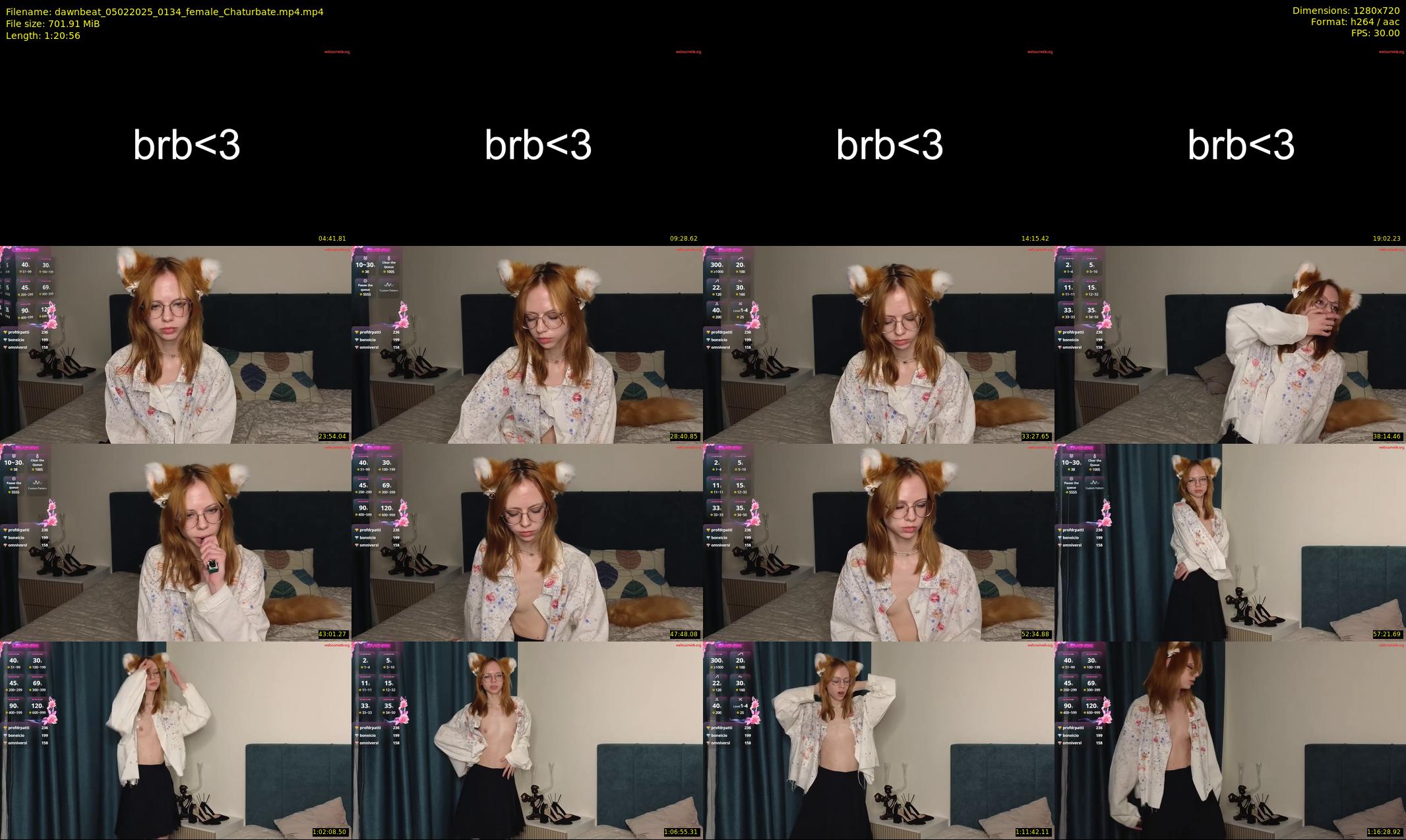 dawnbeat — 81 minute Chaturbate female cam show recording, 720p, Feb 5, 2025