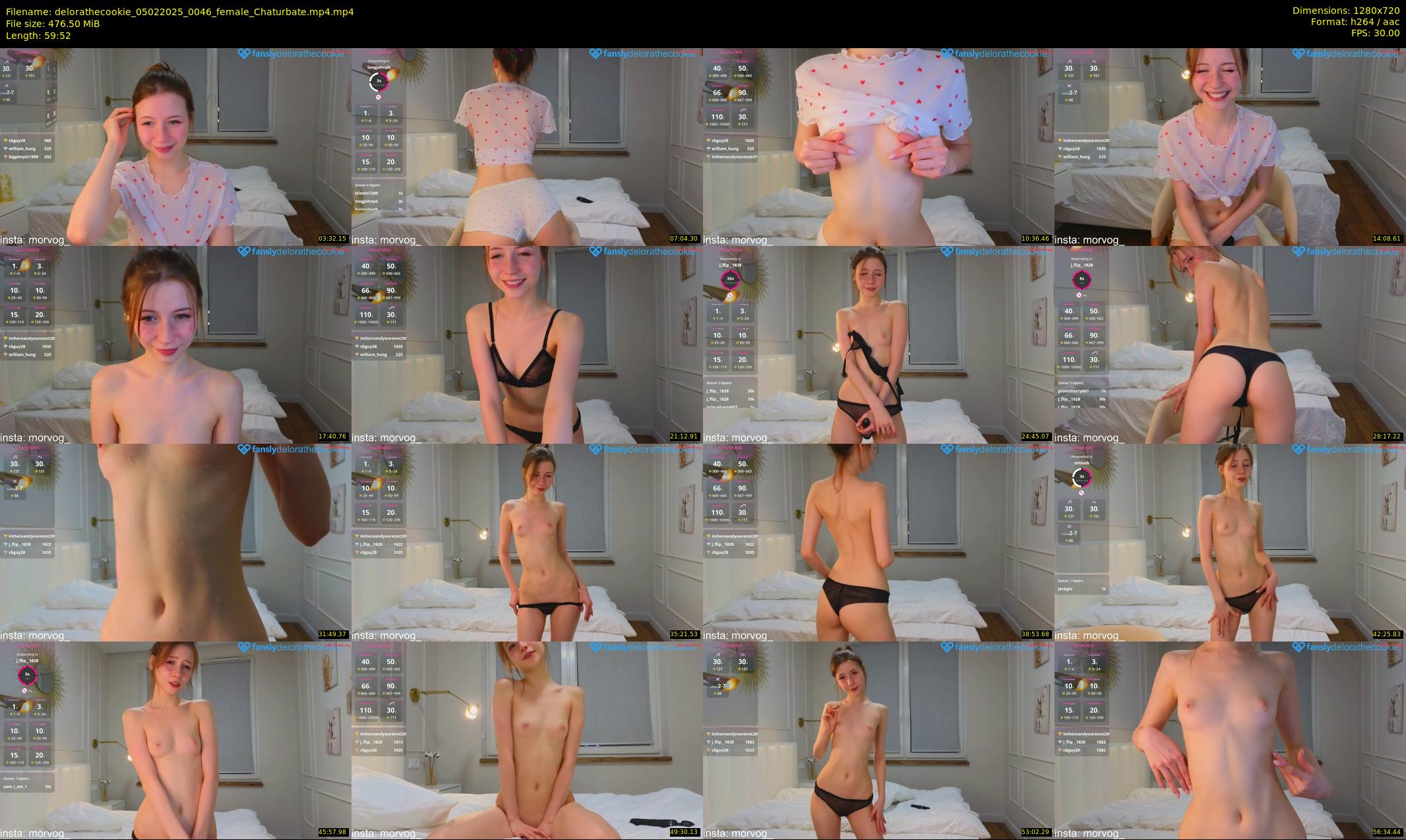 delorathecookie — 60 minute Chaturbate female cam show recording, 720p, Feb 5, 2025