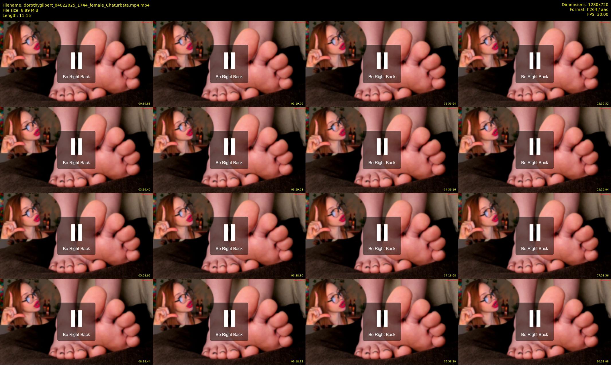 dorothygilbert — 12 minute Chaturbate female cam show recording, 720p, Feb 4, 2025