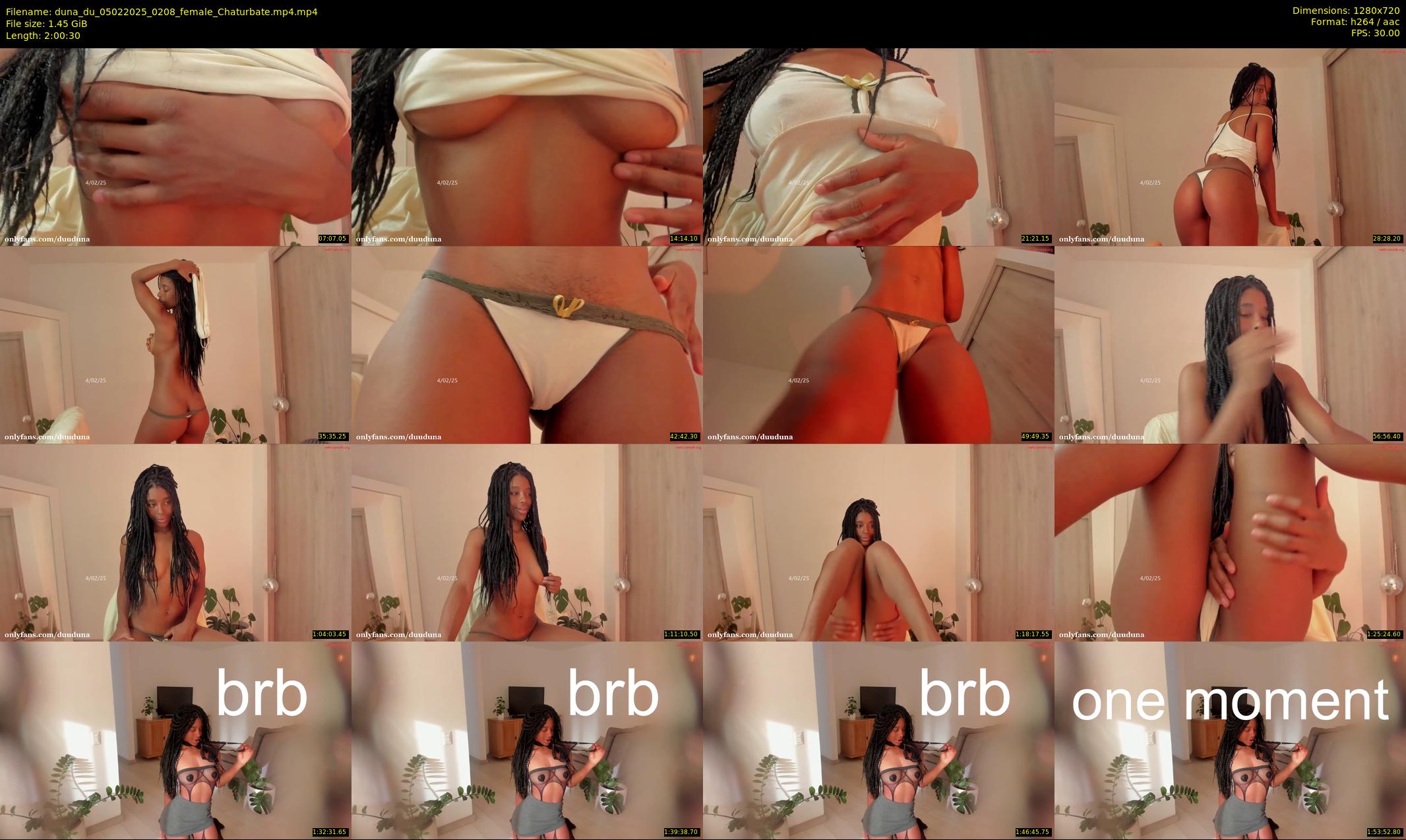 duna_du — 121 minute Chaturbate female cam show recording, 720p, Feb 5, 2025