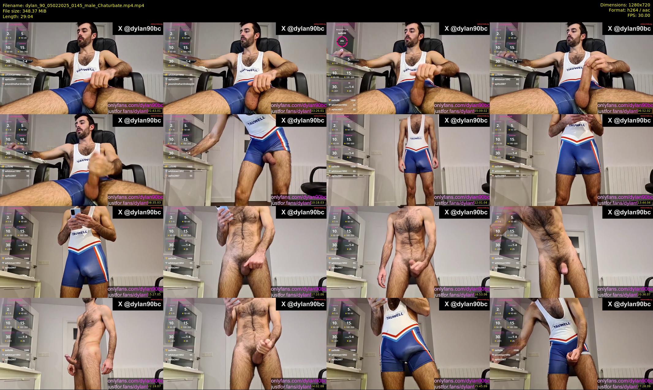 dylan_90 — 30 minute Chaturbate male cam show recording, 720p, Feb 5, 2025