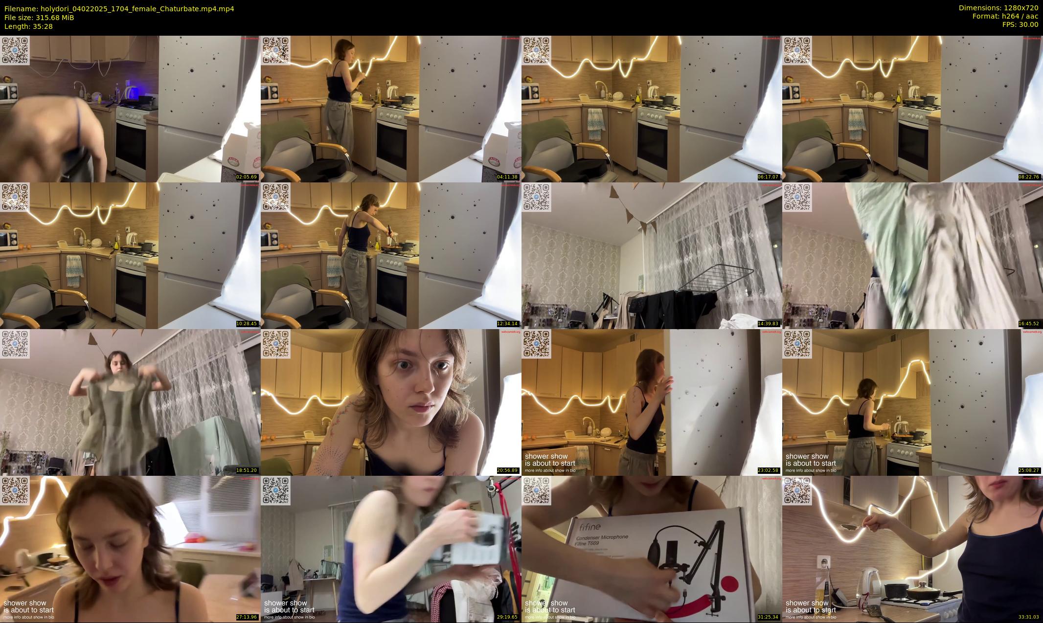 holydori — 36 minute Chaturbate female cam show recording, 720p, Feb 4, 2025