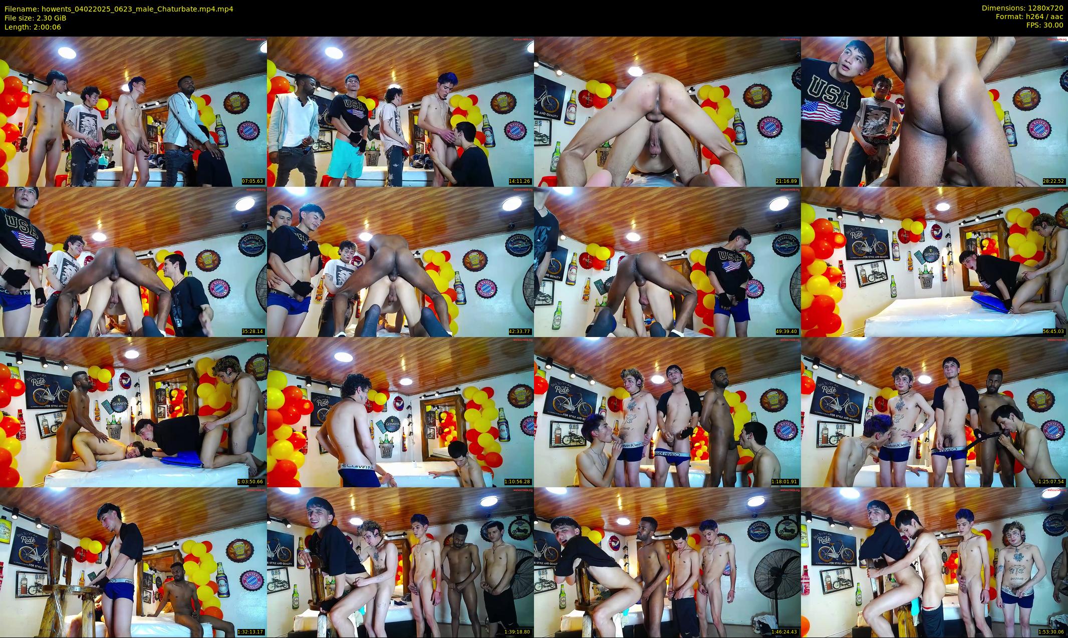 howents — 121 minute Chaturbate male cam show recording, 720p, Feb 4, 2025