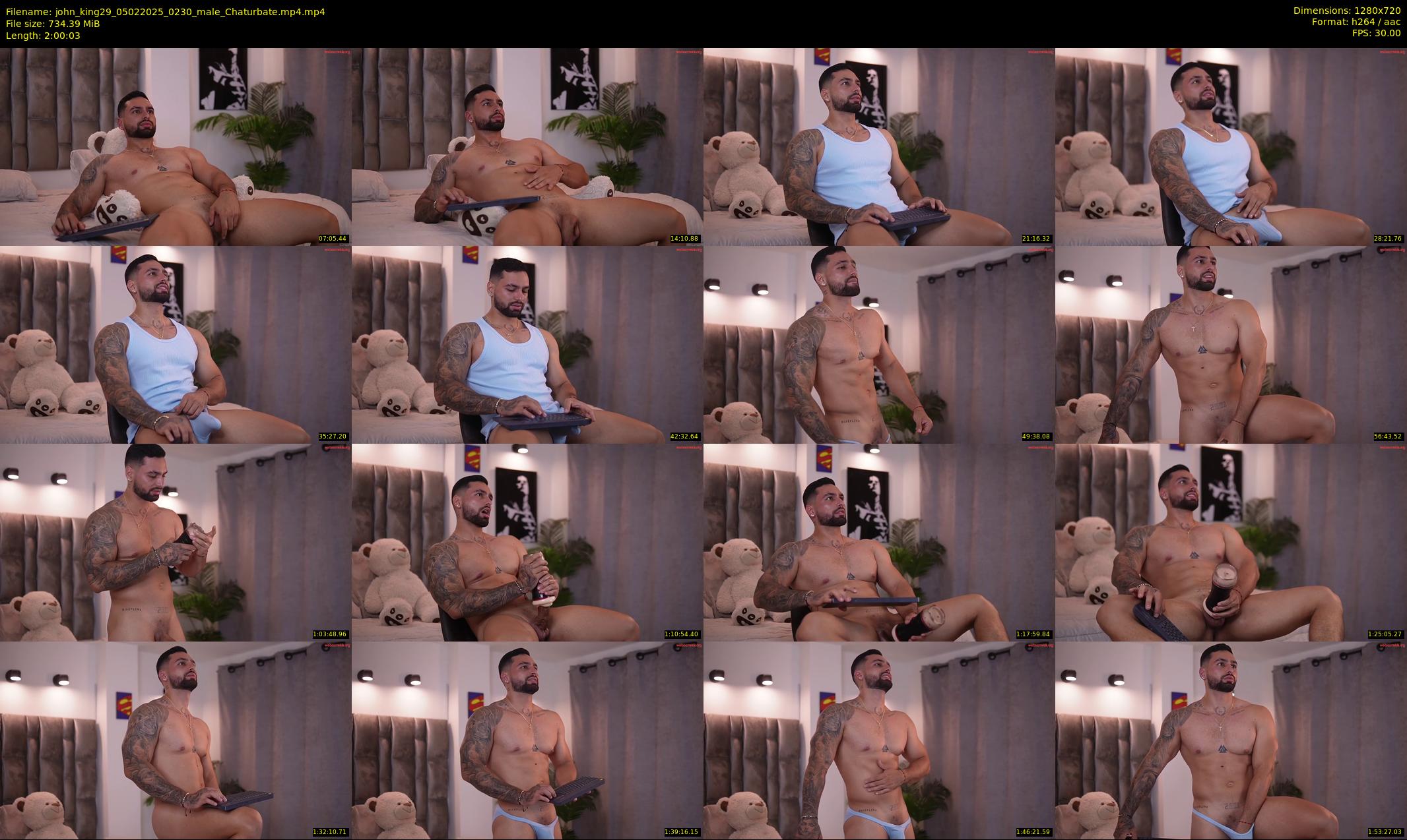 john_king29 — 121 minute Chaturbate male cam show recording, 720p, Feb 5, 2025