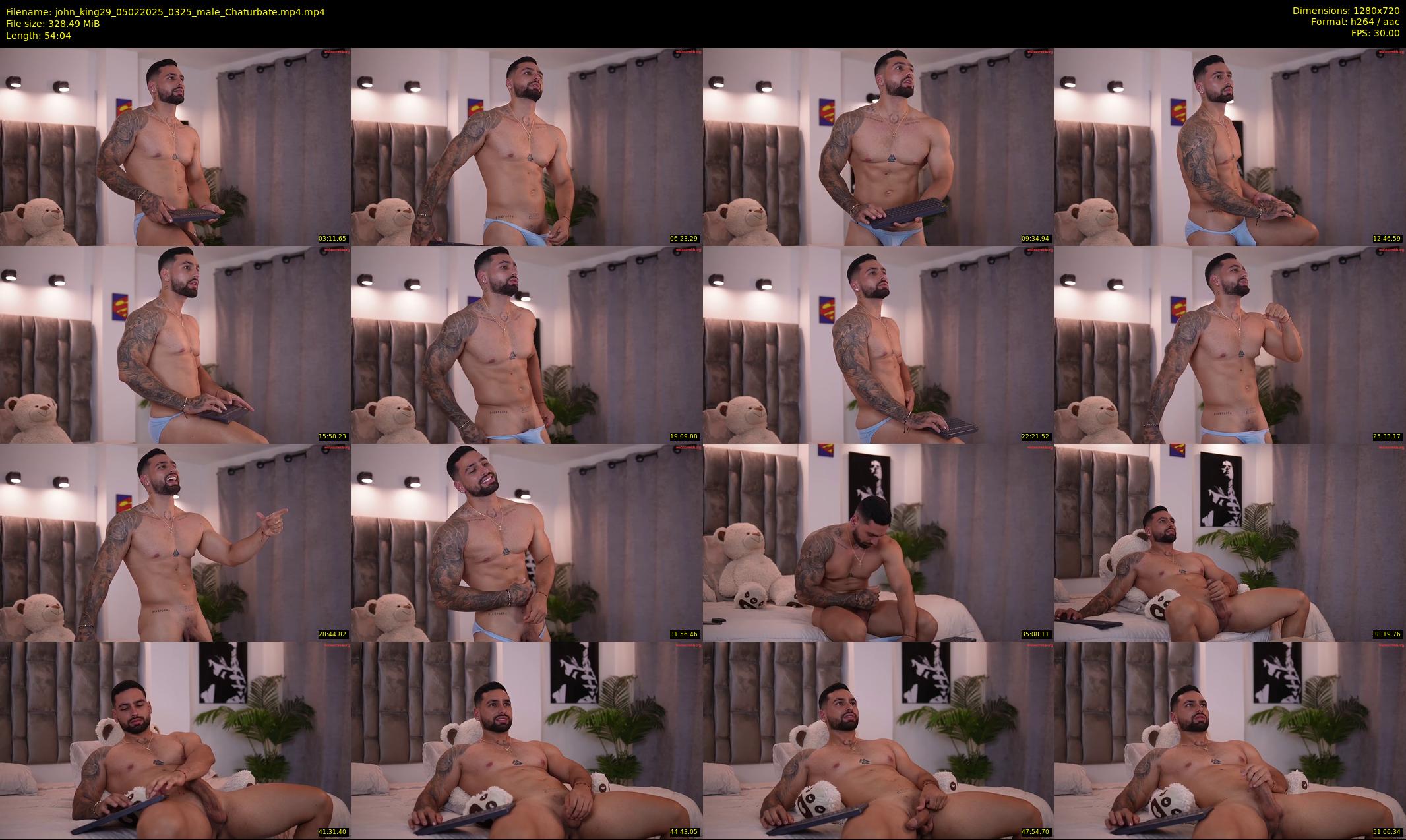 john_king29 — 55 minute Chaturbate male cam show recording, 720p, Feb 5, 2025