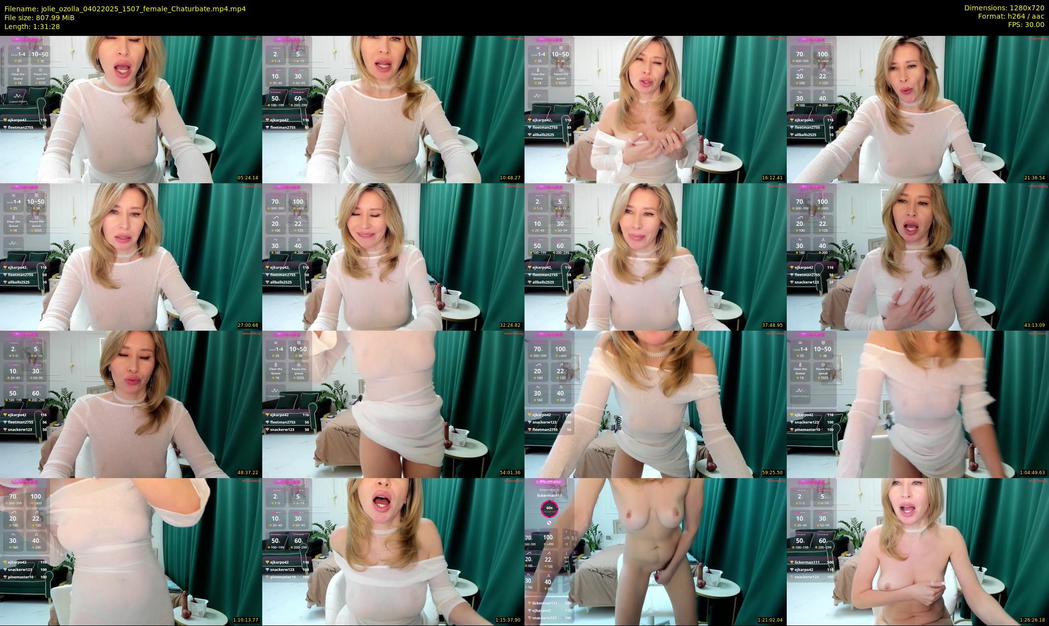 jolie_ozolla — 92 minute Chaturbate female cam show recording, 720p, Feb 4, 2025
