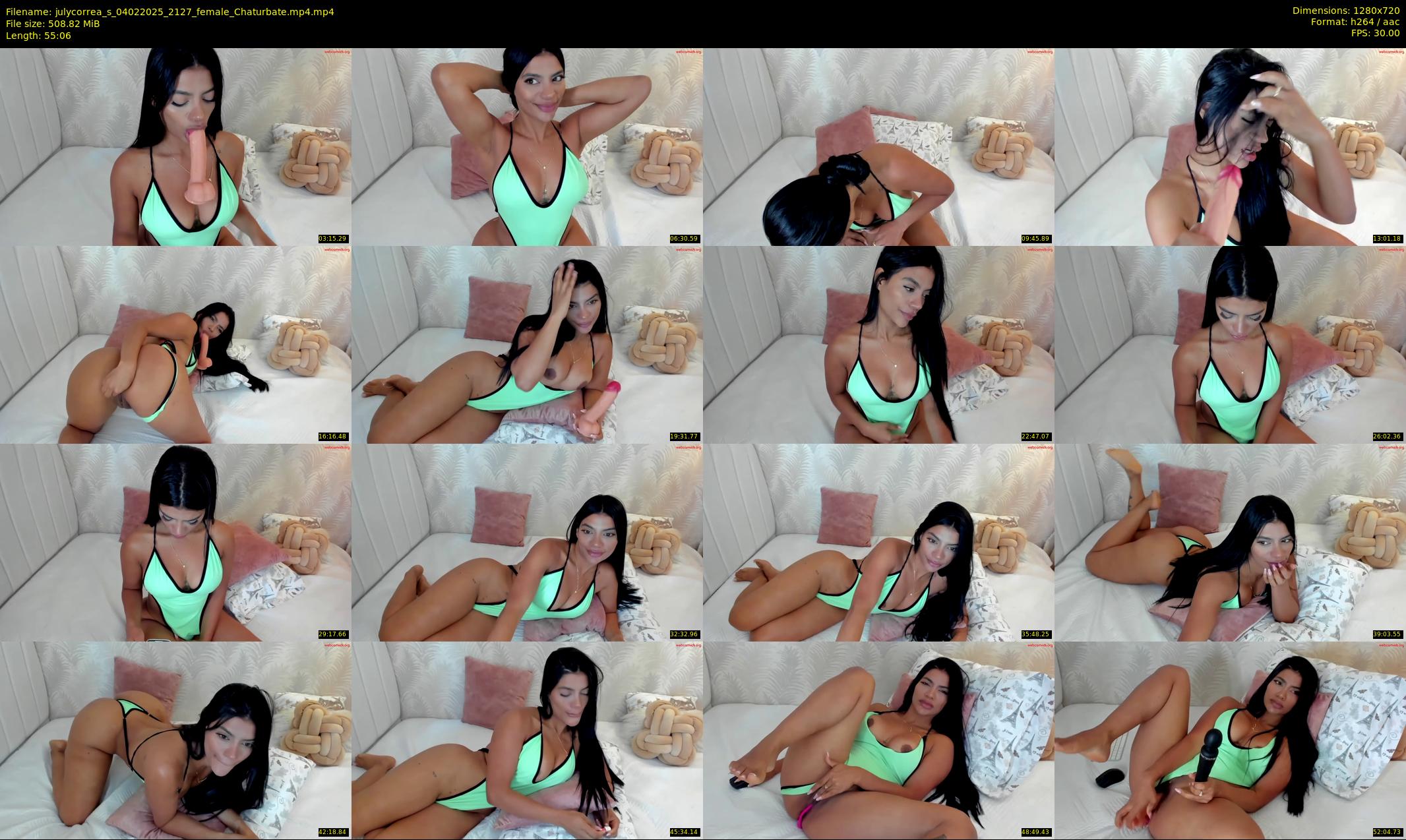 julycorrea_s — 56 minute Chaturbate female cam show recording, 720p, Feb 4, 2025
