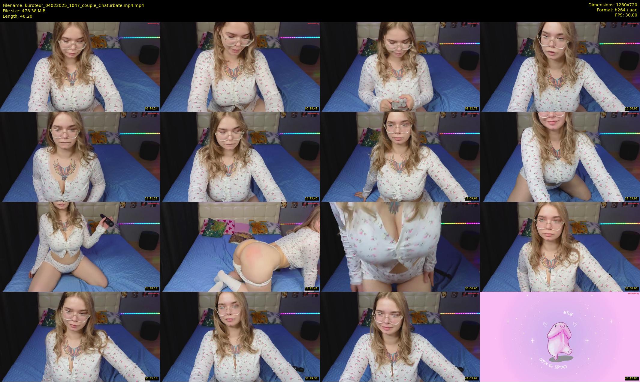 kuroteur — 47 minute Chaturbate couple cam show recording, 720p, Feb 4, 2025