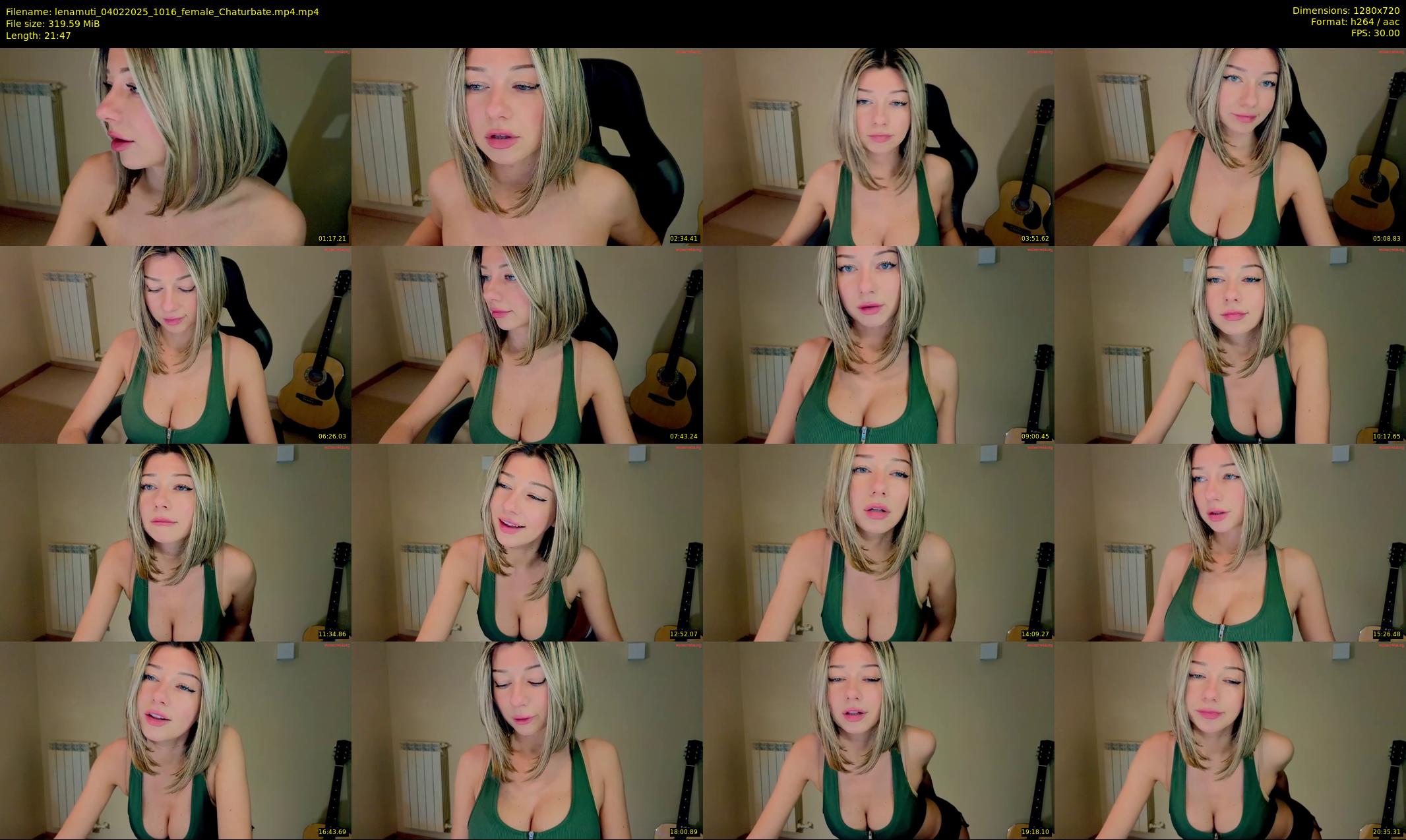lenamuti — 22 minute Chaturbate female cam show recording, 720p, Feb 4, 2025