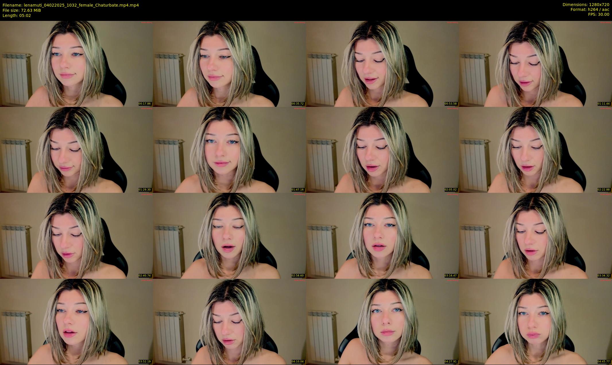 lenamuti — 6 minute Chaturbate female cam show recording, 720p, Feb 4, 2025