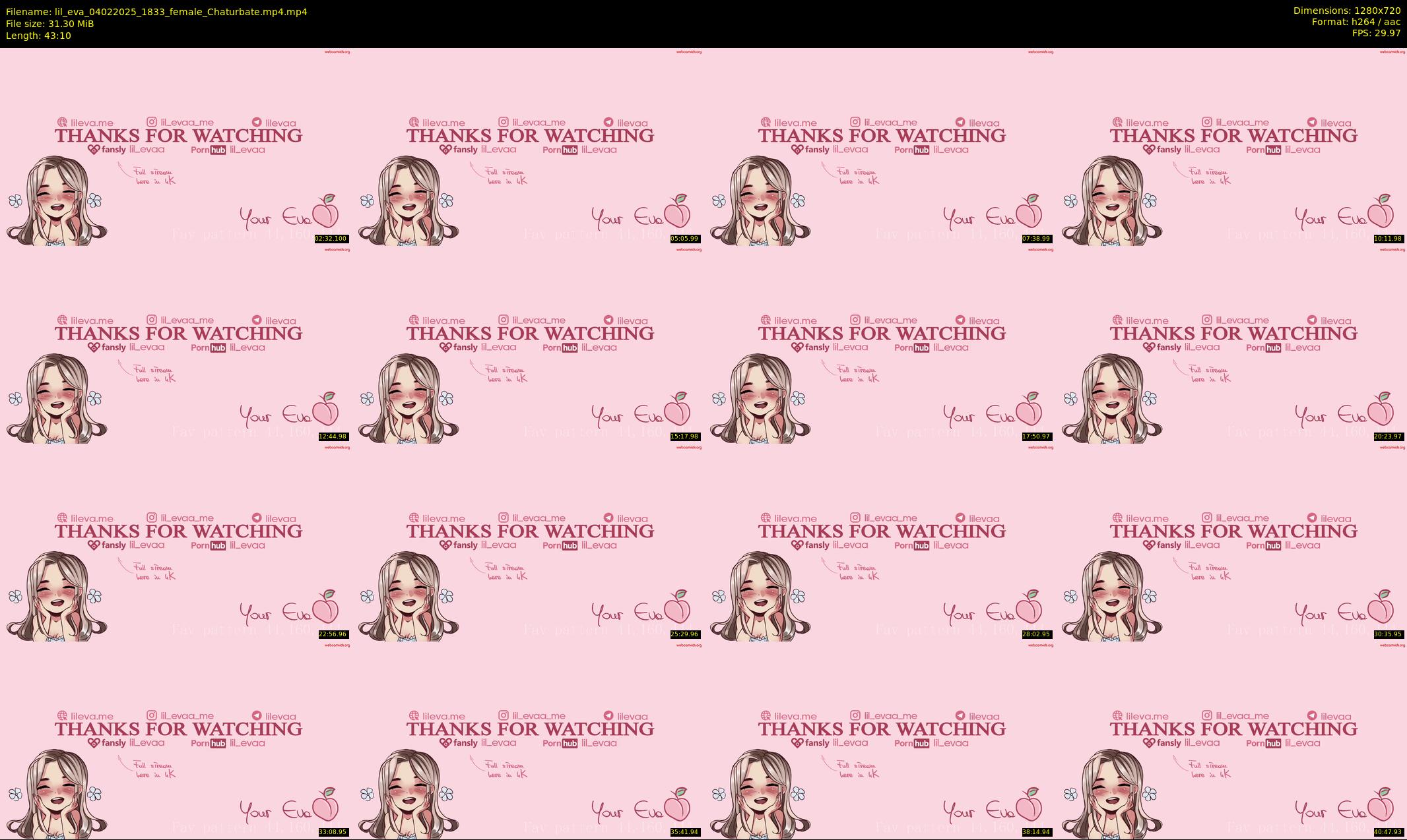 lil_eva — 44 minute Chaturbate female cam show recording, 720p, Feb 4, 2025