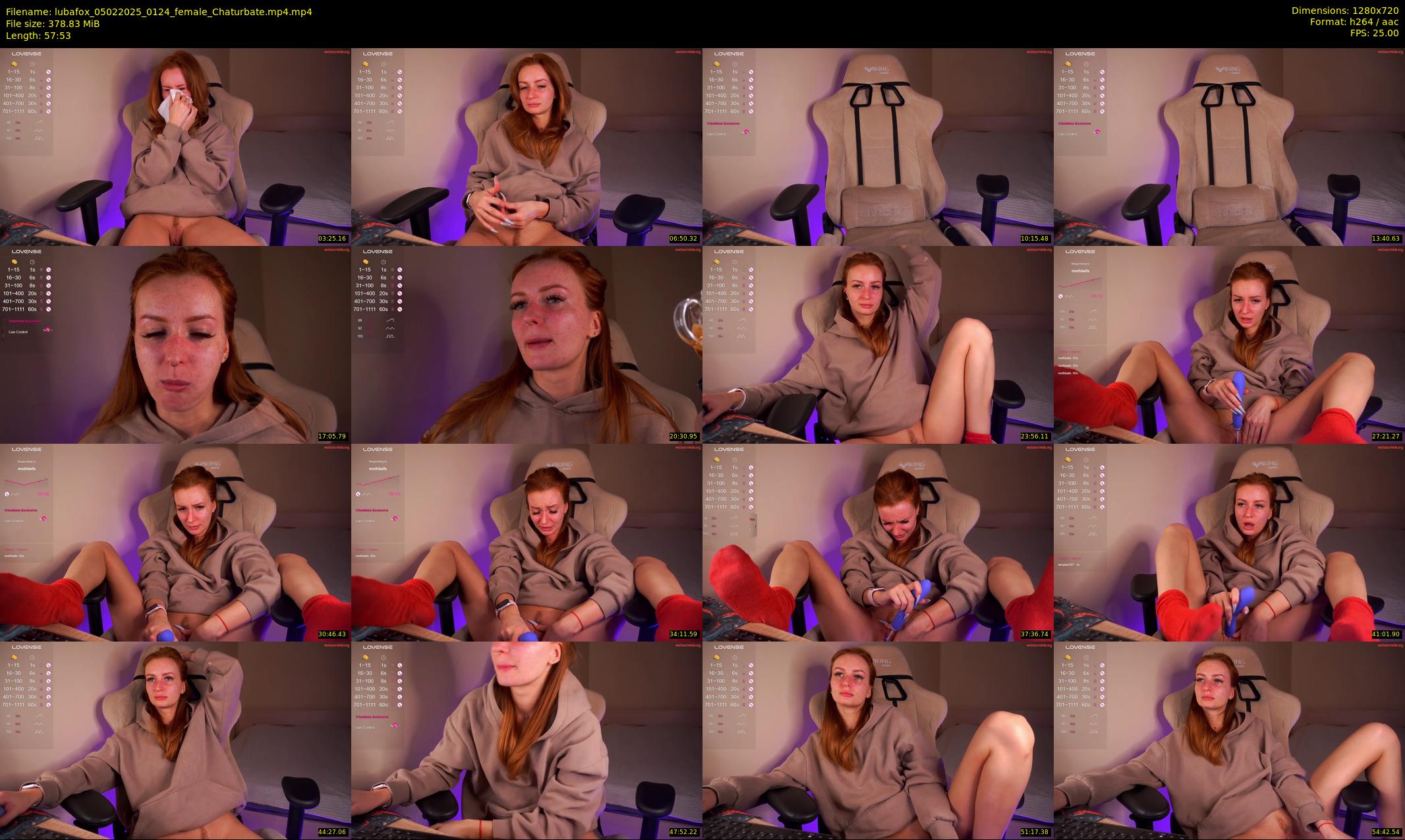 lubafox — 58 minute Chaturbate female cam show recording, 720p, Feb 5, 2025