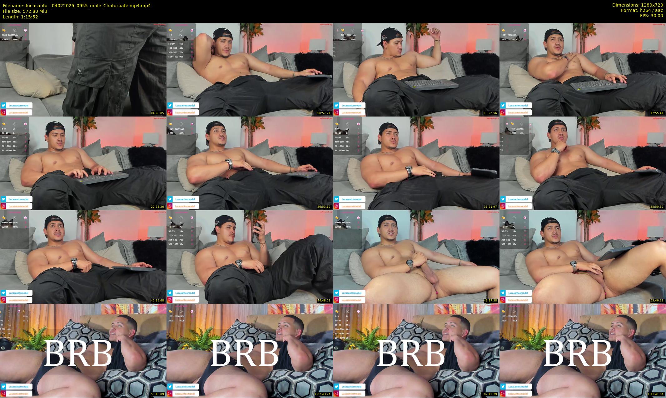 lucasanto_ — 76 minute Chaturbate male cam show recording, 720p, Feb 4, 2025