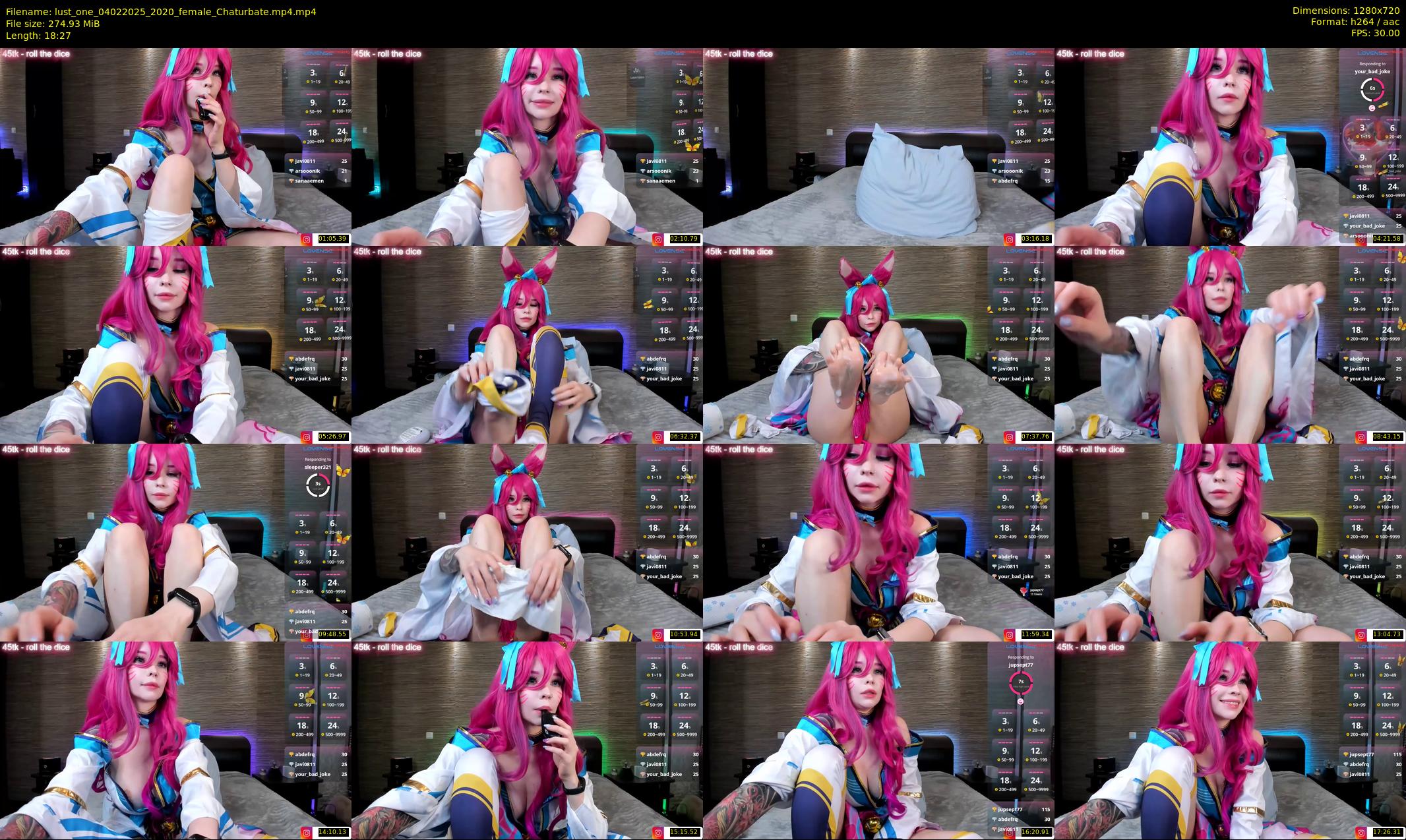 lust_one — 19 minute Chaturbate female cam show recording, 720p, Feb 4, 2025