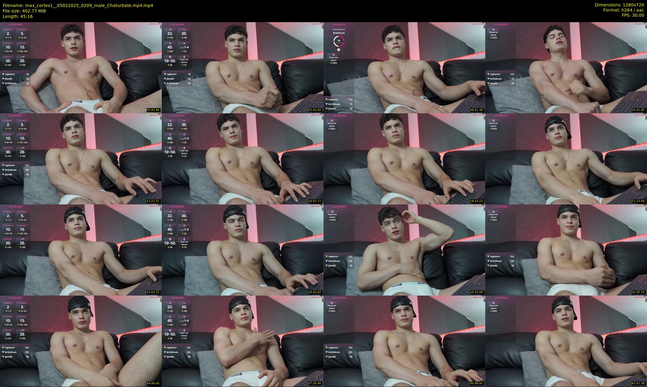 max_cortes1_ — 46 minute Chaturbate male cam show recording, 720p, Feb 5, 2025