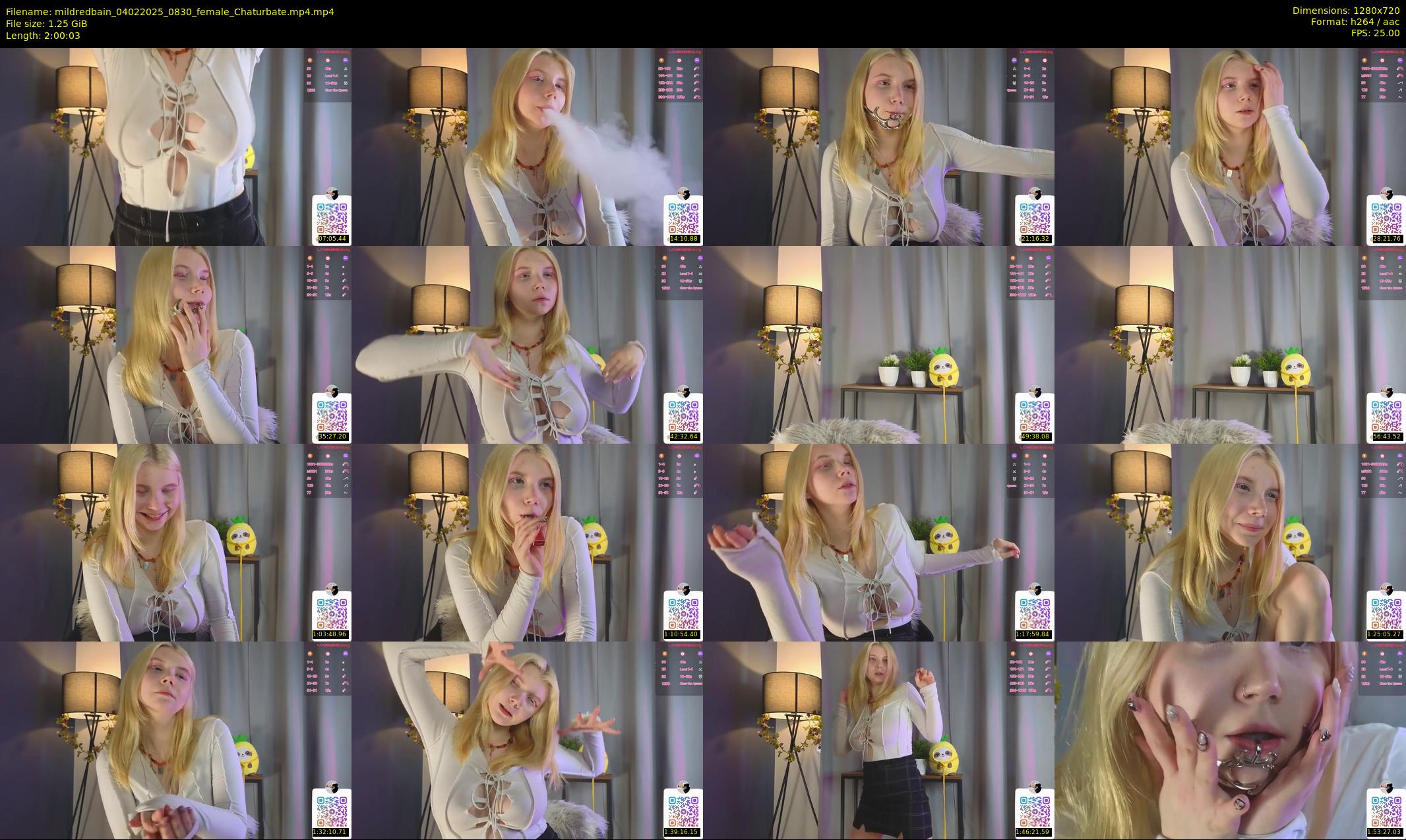mildredbain — 121 minute Chaturbate female cam show recording, 720p, Feb 4, 2025