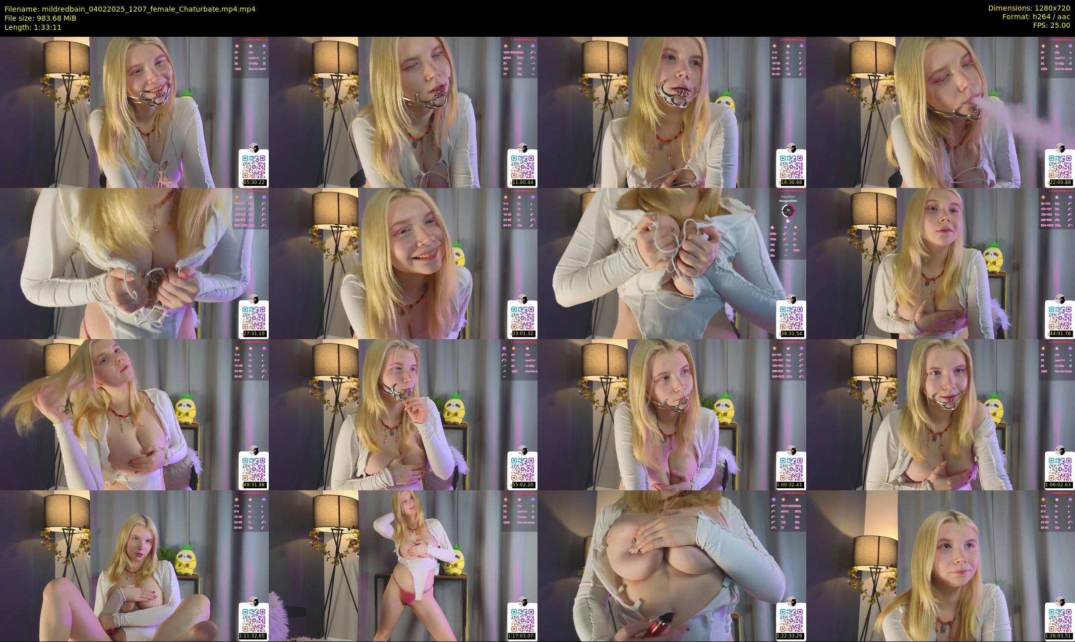 mildredbain — 94 minute Chaturbate female cam show recording, 720p, Feb 4, 2025