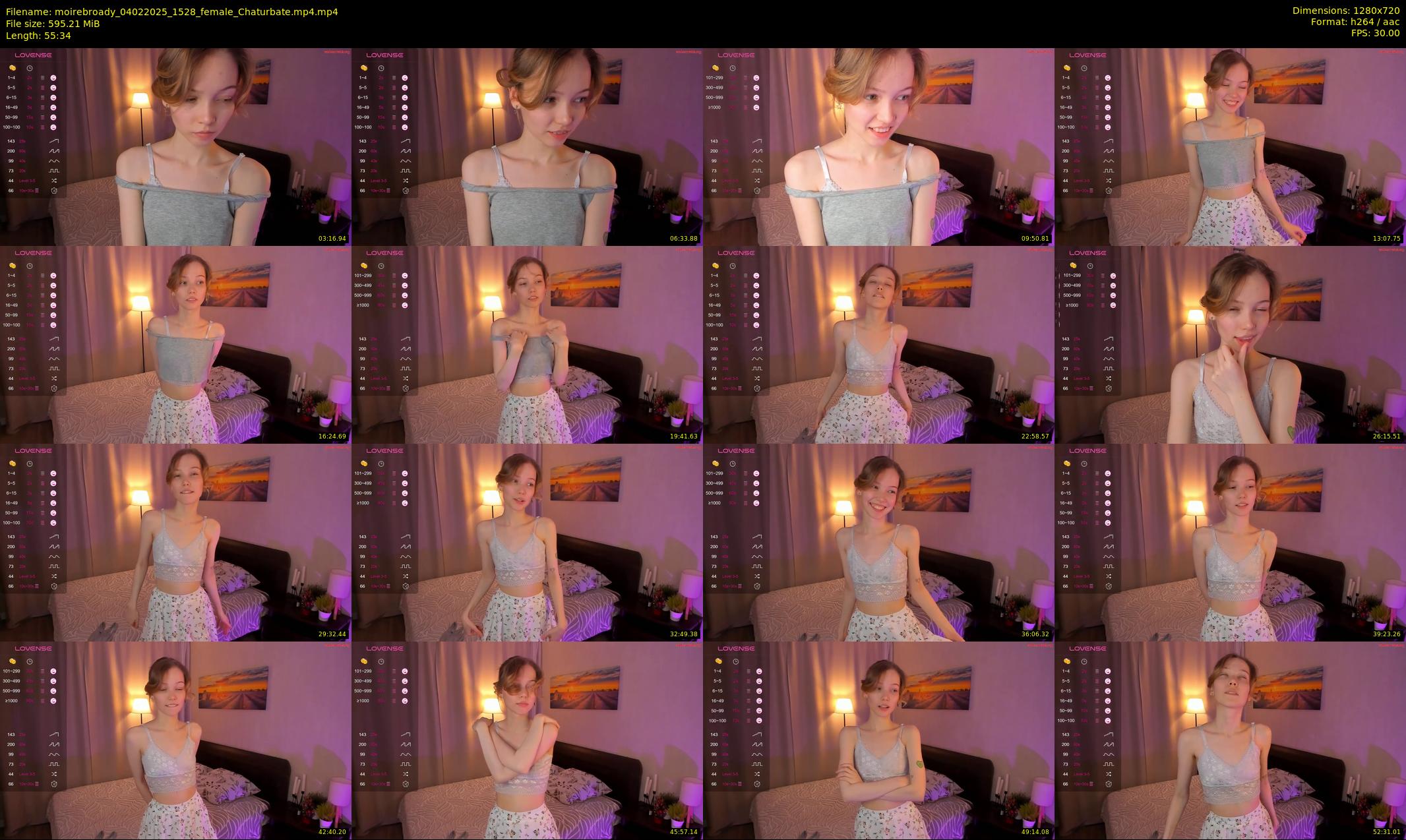 moirebroady — 56 minute Chaturbate female cam show recording, 720p, Feb 4, 2025