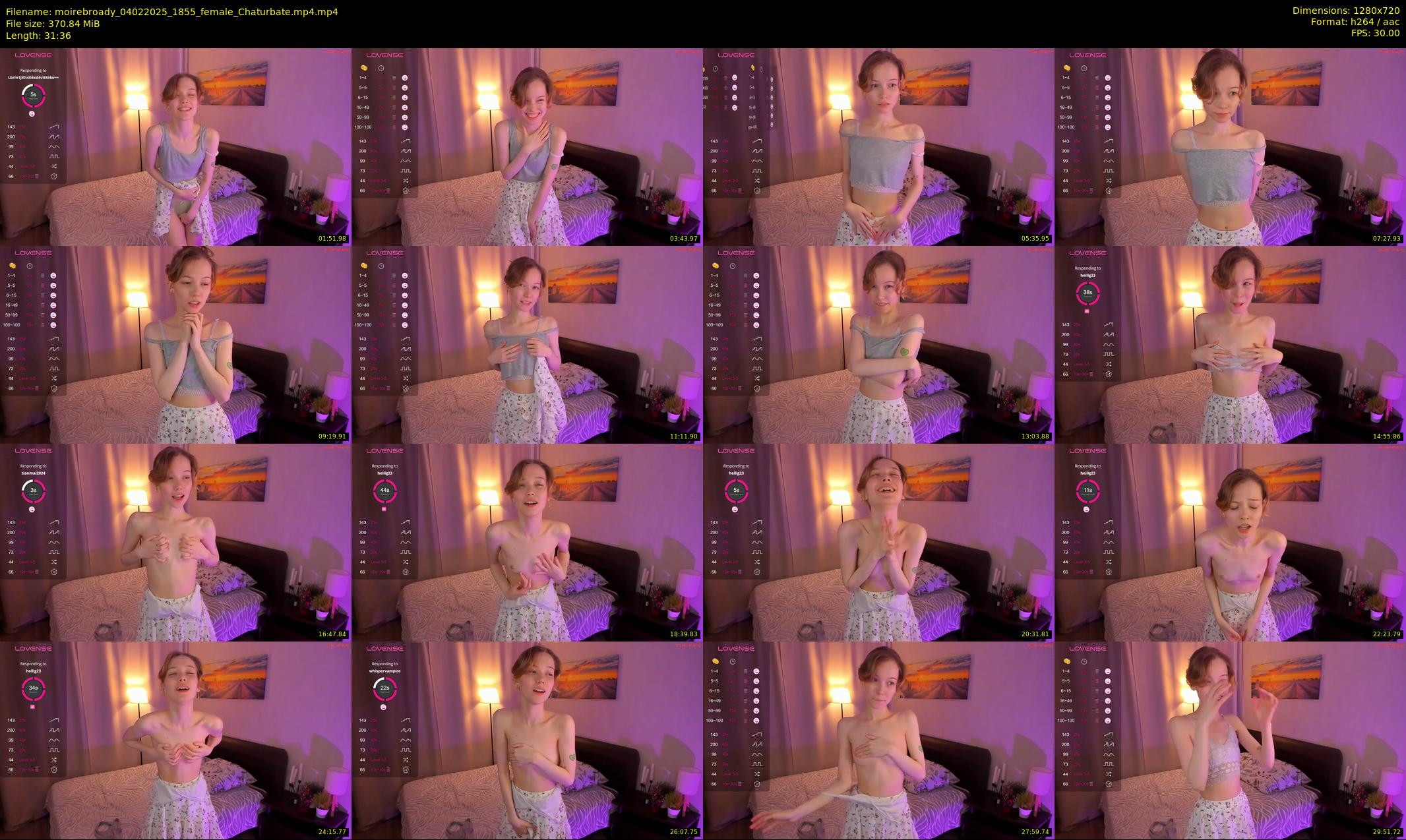 moirebroady — 32 minute Chaturbate female cam show recording, 720p, Feb 4, 2025
