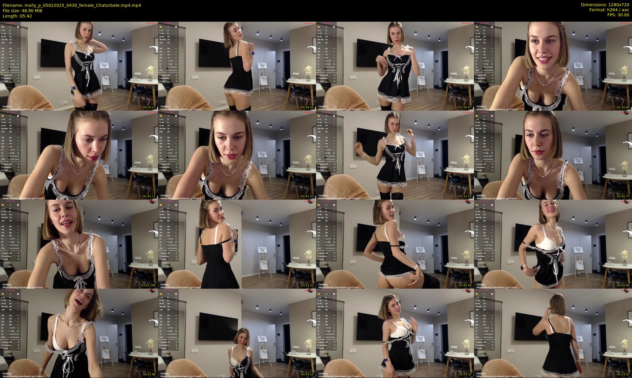 molly_p — 6 minute Chaturbate female cam show recording, 720p, Feb 5, 2025