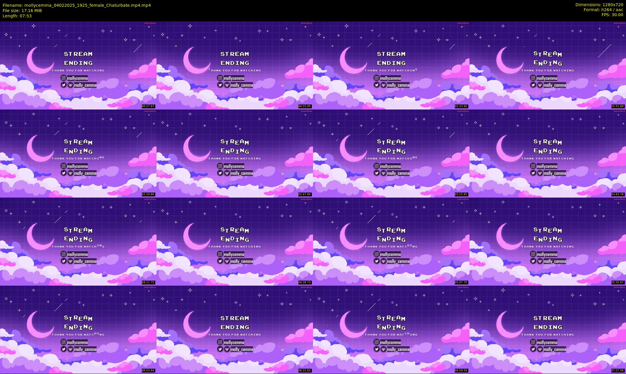 mollycemma — 8 minute Chaturbate female cam show recording, 720p, Feb 4, 2025