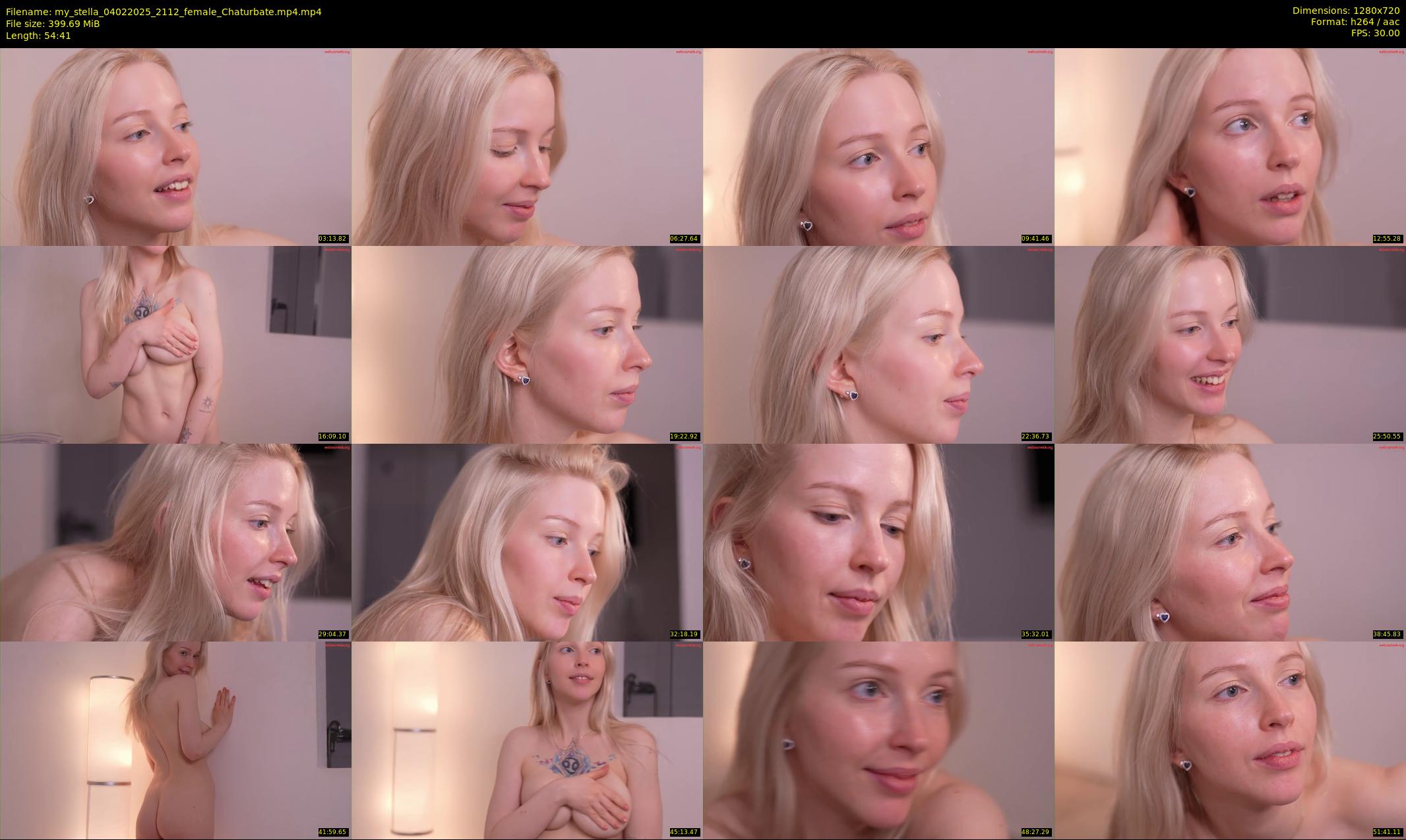 my_stella — 55 minute Chaturbate female cam show recording, 720p, Feb 4, 2025