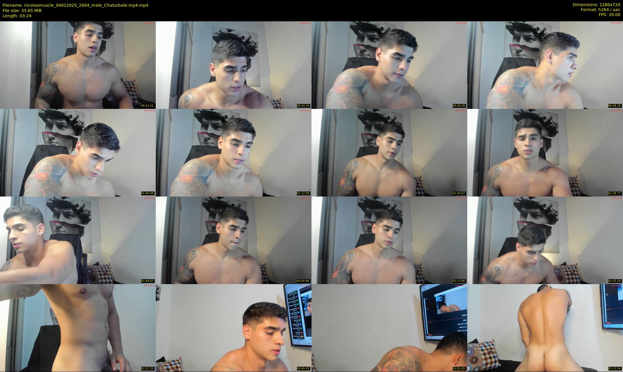 nicolasmuscle — 4 minute Chaturbate male cam show recording, 720p, Feb 4, 2025