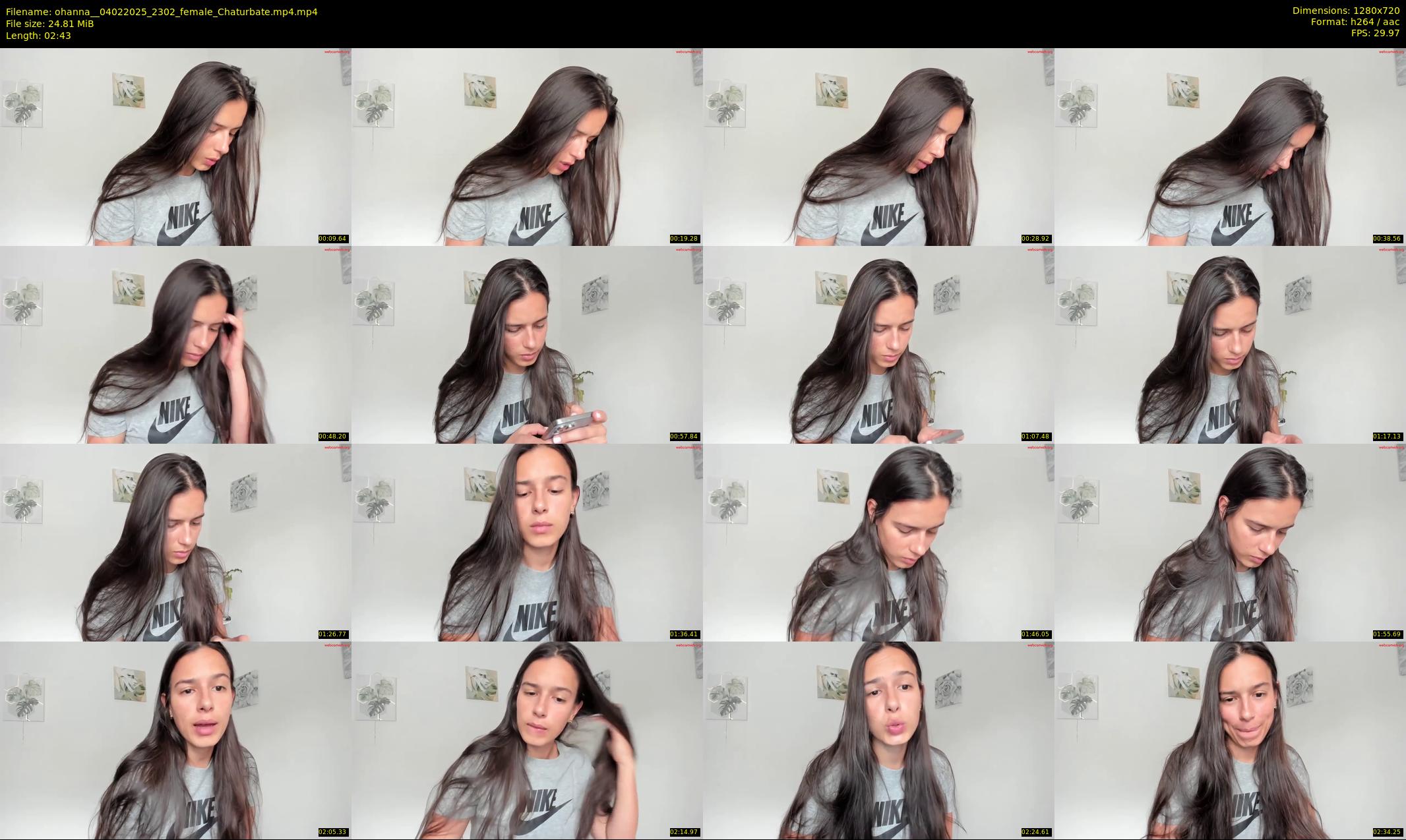 ohanna_ — 3 minute Chaturbate female cam show recording, 720p, Feb 4, 2025