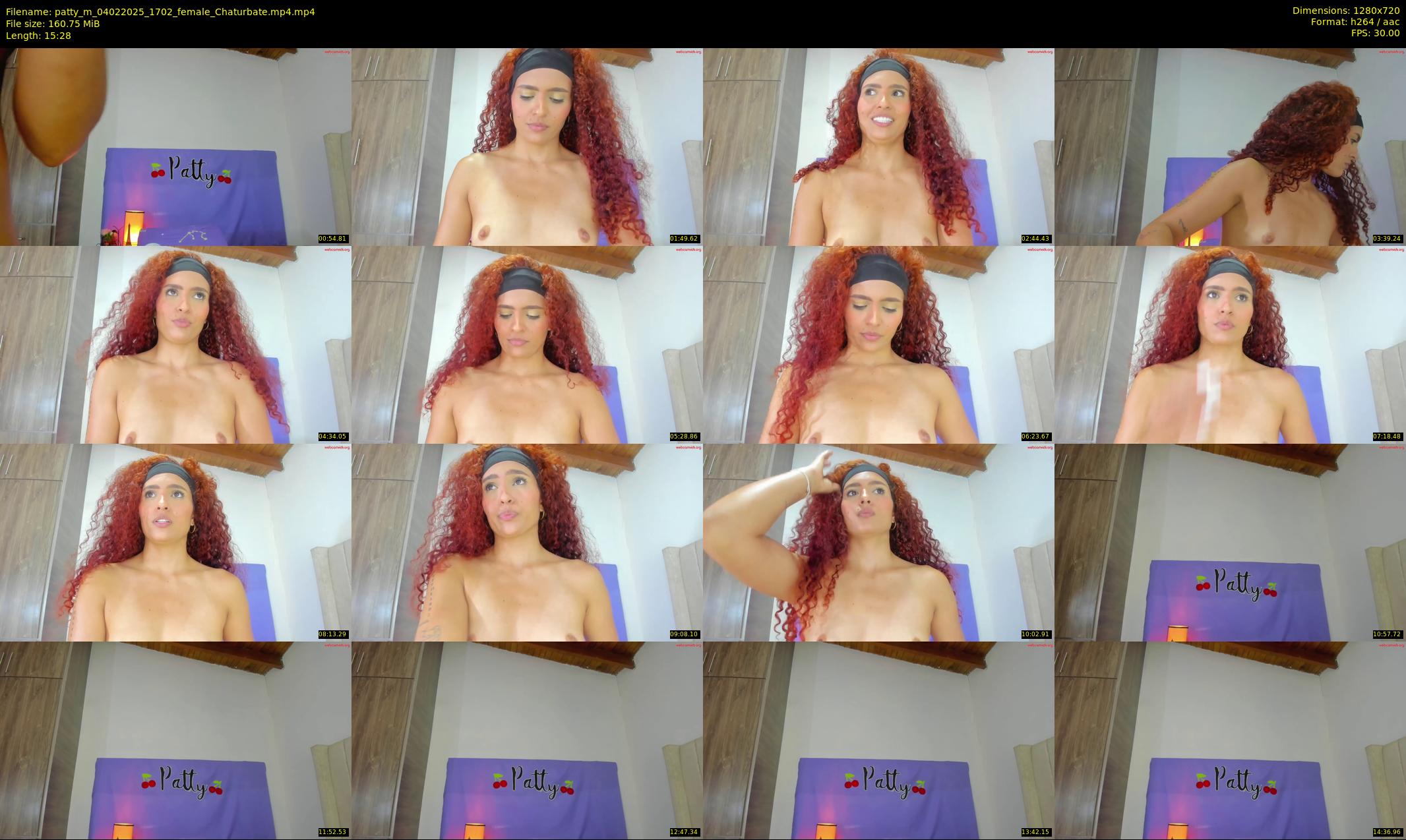 patty_m — 16 minute Chaturbate female cam show recording, 720p, Feb 4, 2025