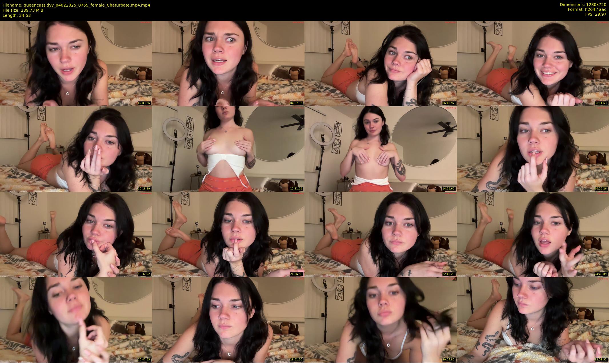 queencassidyy — 35 minute Chaturbate female cam show recording, 720p, Feb 4, 2025