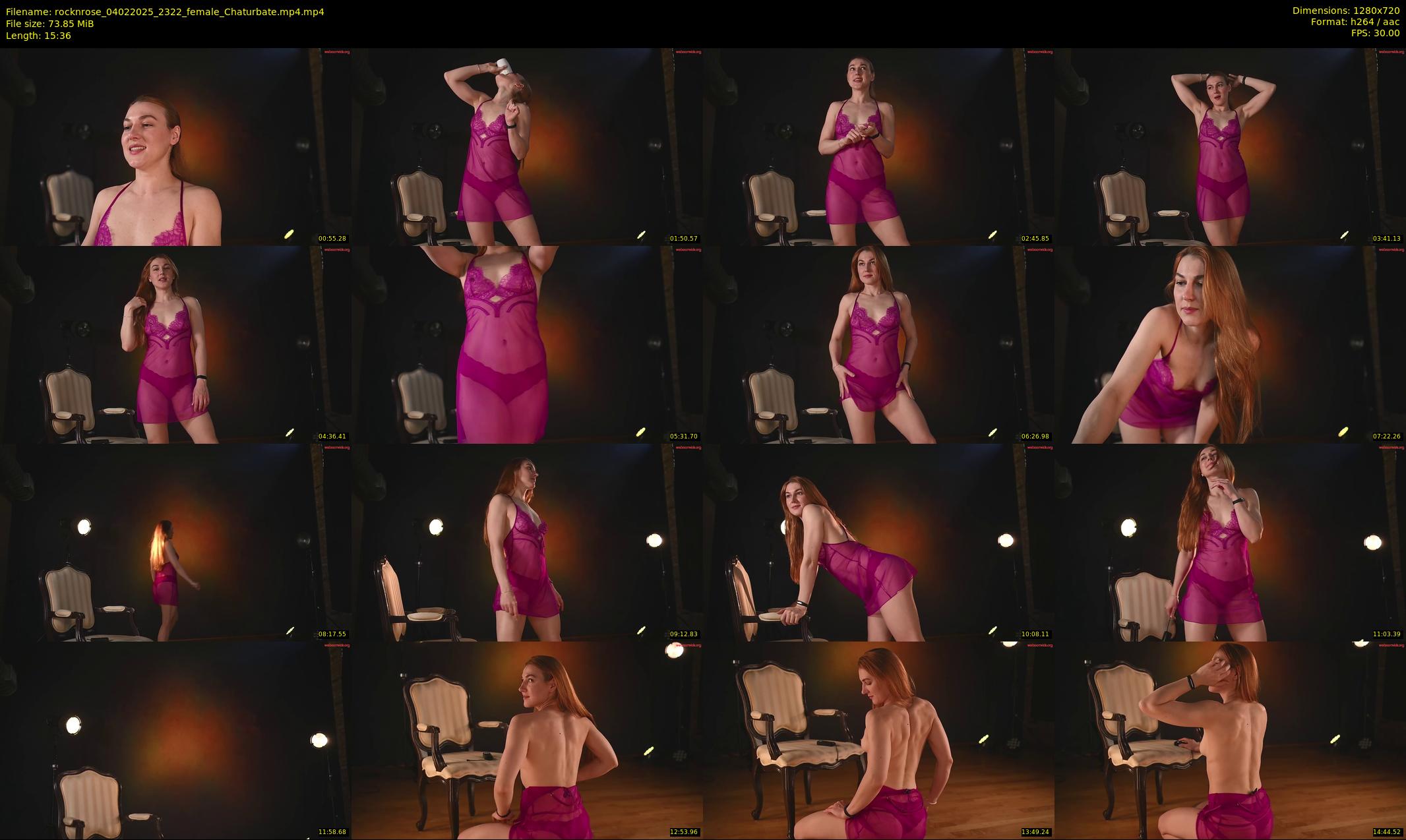 rocknrose — 16 minute Chaturbate female cam show recording, 720p, Feb 4, 2025