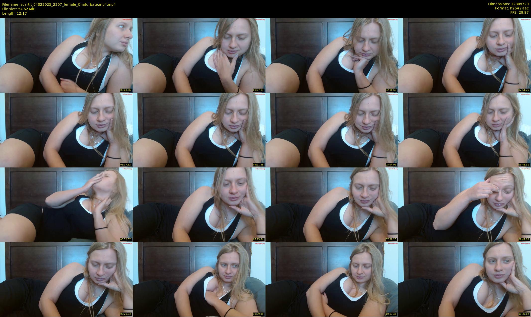 scartit — 13 minute Chaturbate female cam show recording, 720p, Feb 4, 2025