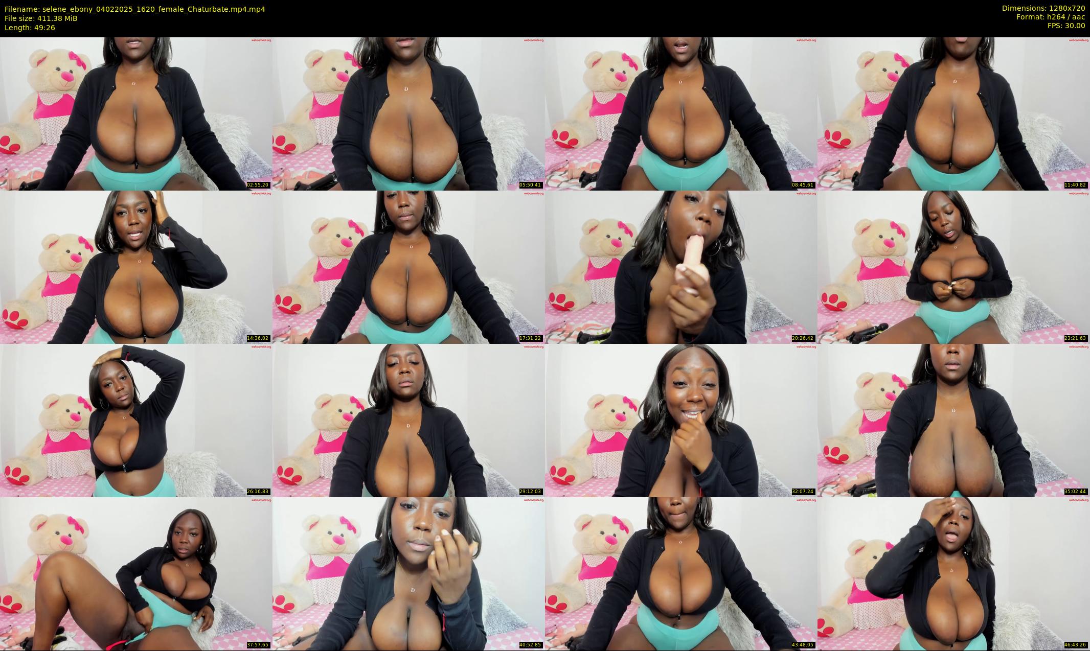 selene_ebony — 50 minute Chaturbate female cam show recording, 720p, Feb 4, 2025