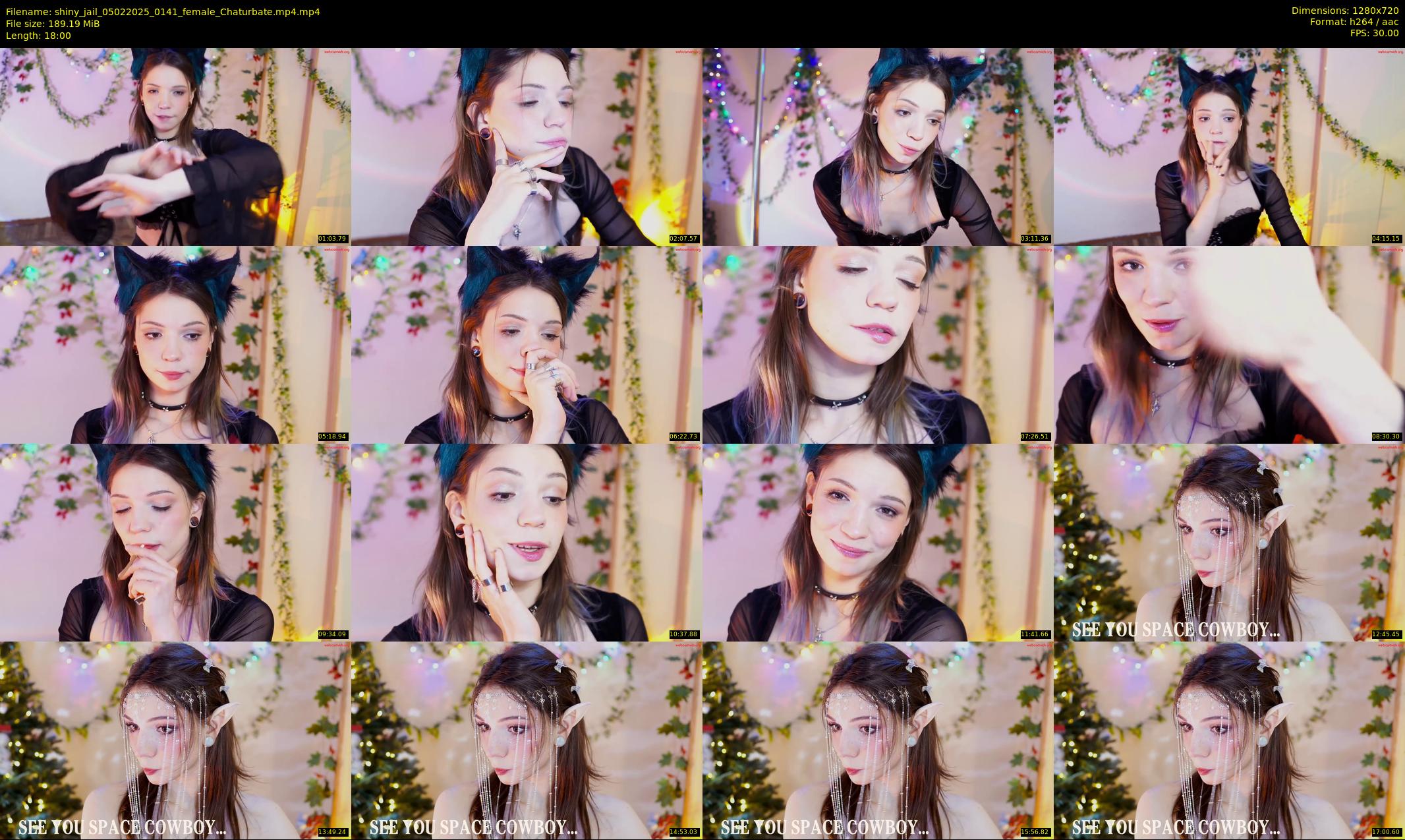 shiny_jail — 18 minute Chaturbate female cam show recording, 720p, Feb 5, 2025