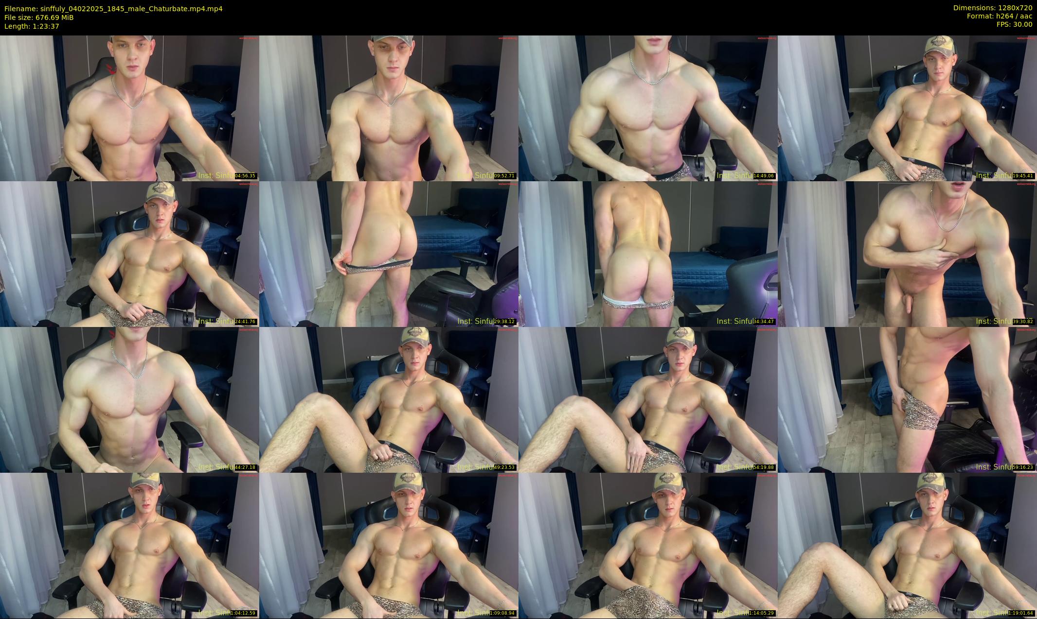 sinffuly — 84 minute Chaturbate male cam show recording, 720p, Feb 4, 2025