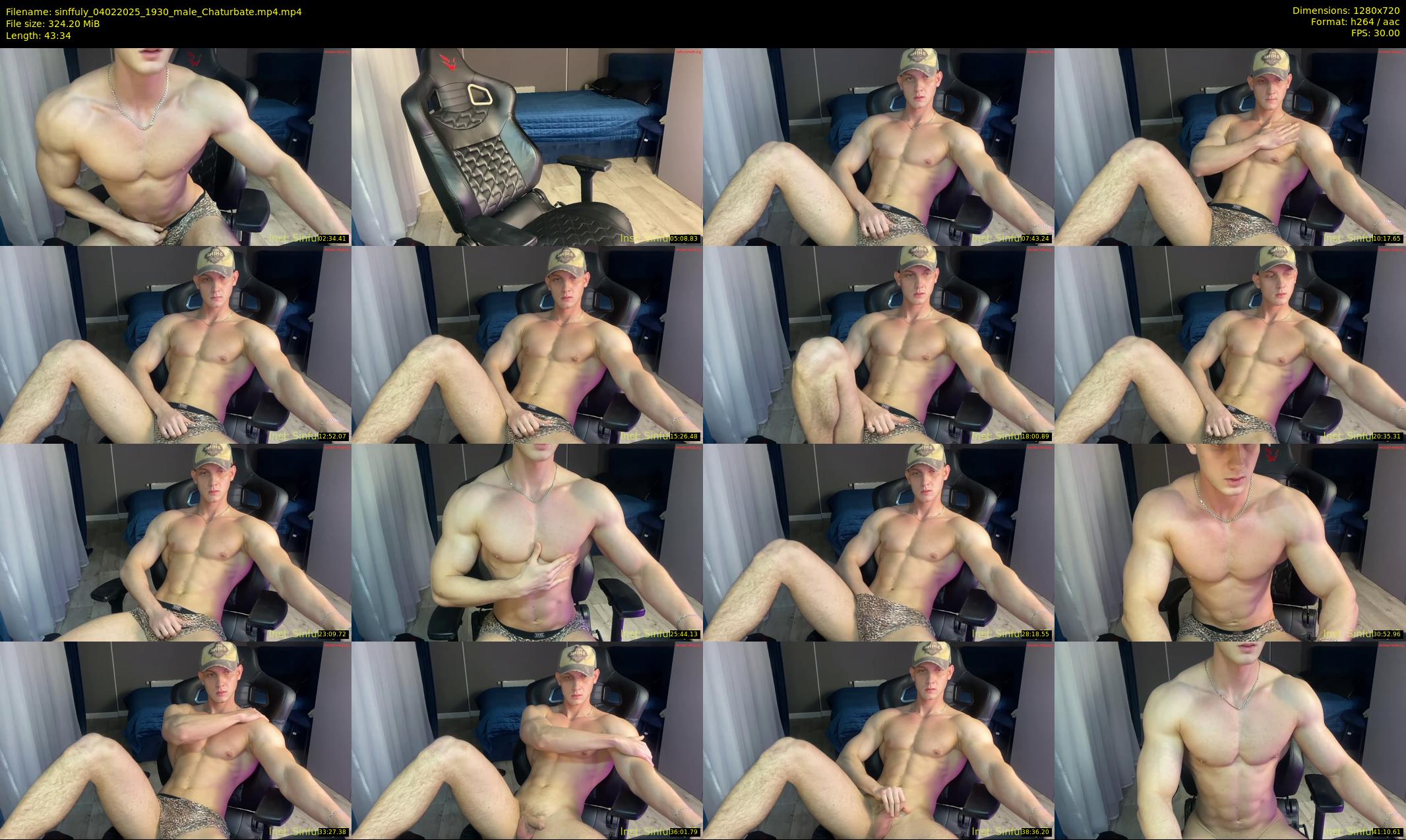 sinffuly — 44 minute Chaturbate male cam show recording, 720p, Feb 4, 2025