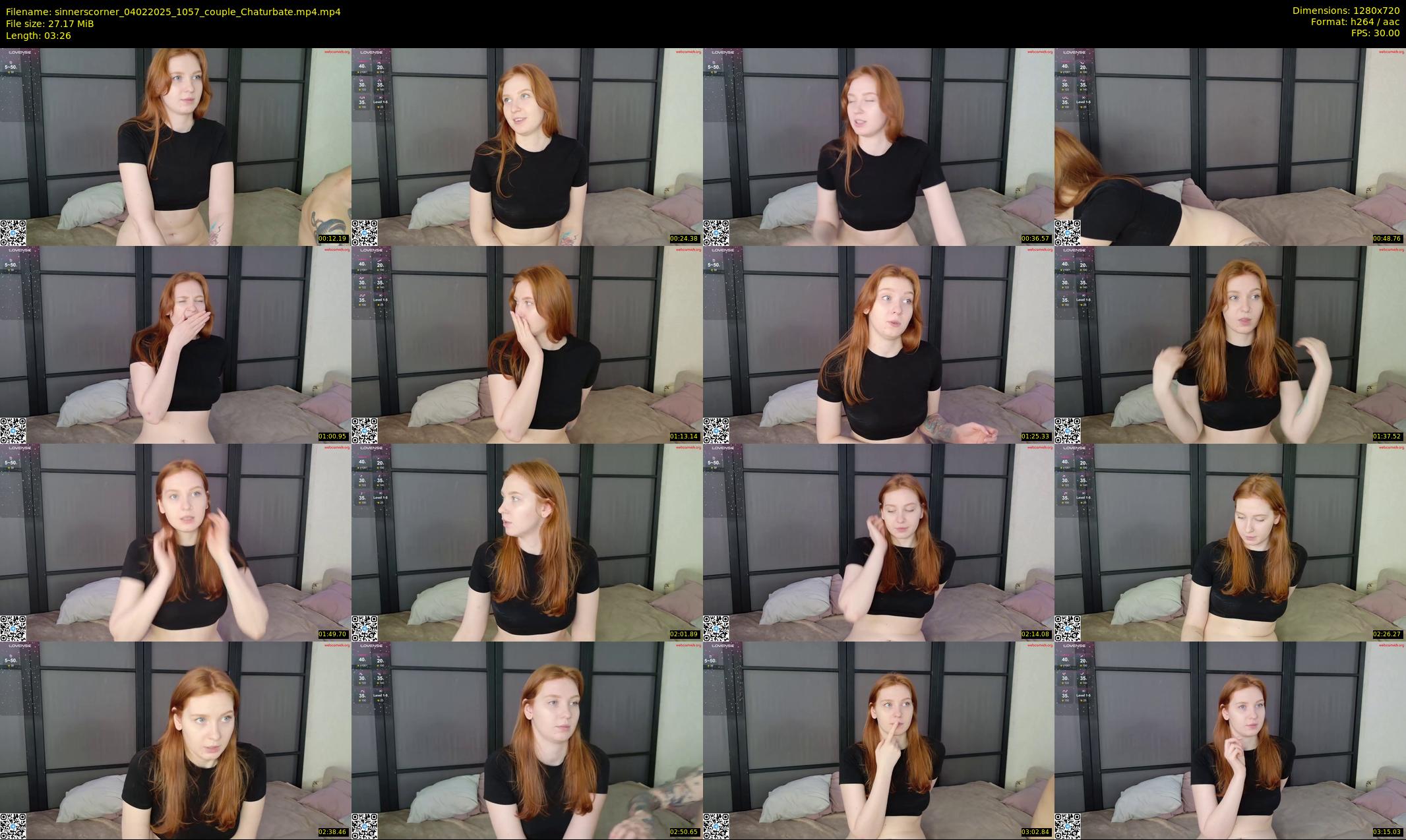 sinnerscorner — 4 minute Chaturbate couple cam show recording, 720p, Feb 4, 2025