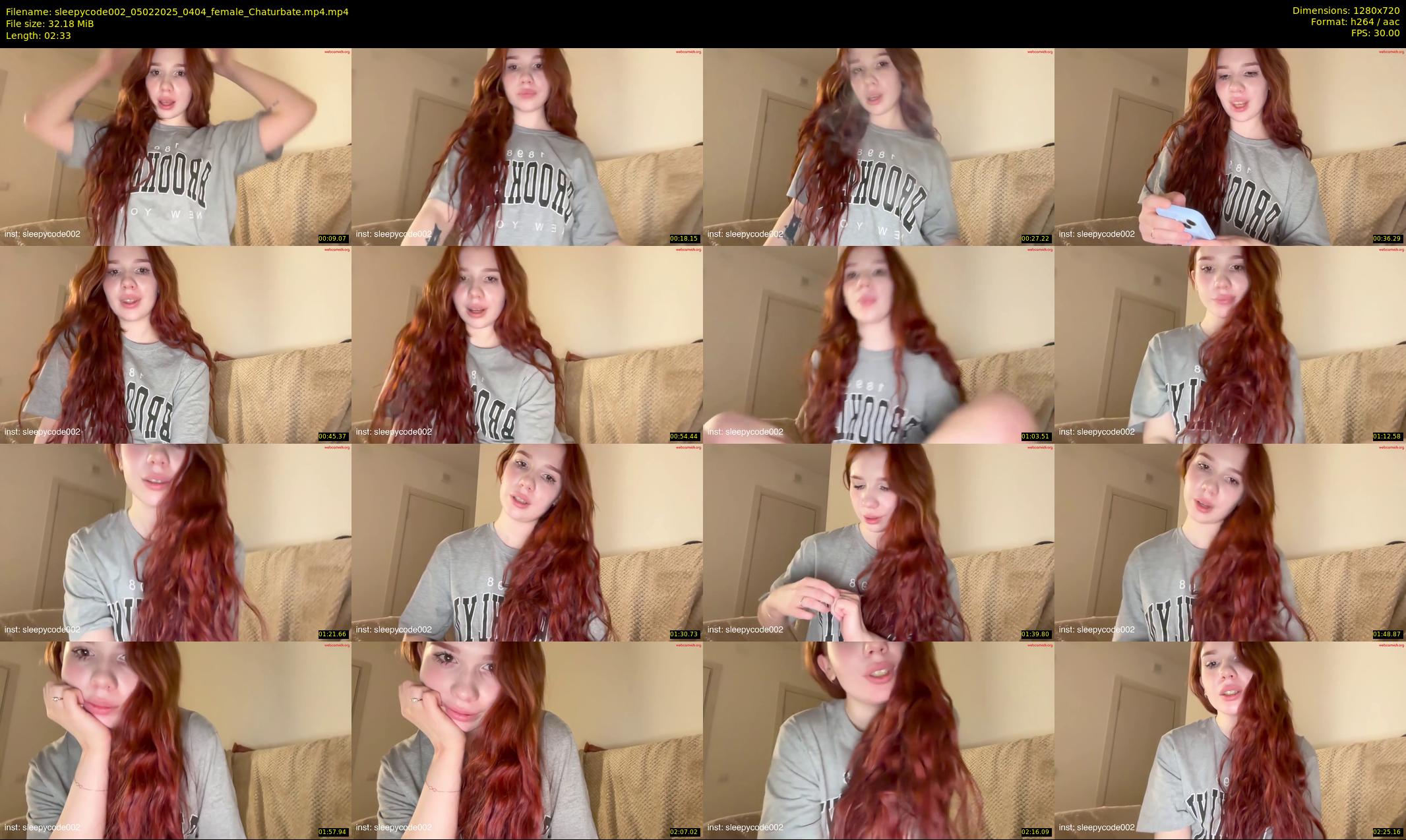 sleepycode002 — 3 minute Chaturbate female cam show recording, 720p, Feb 5, 2025