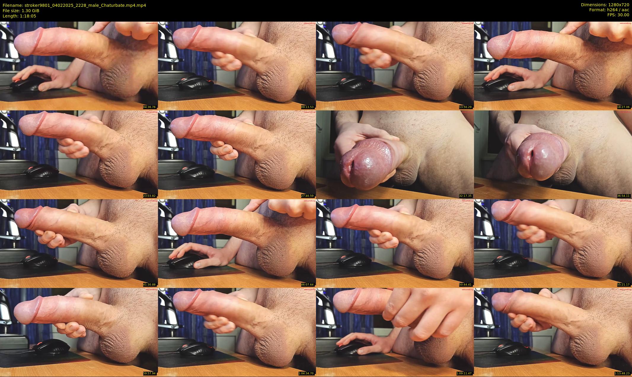 stroker9801 — 79 minute Chaturbate male cam show recording, 720p, Feb 4, 2025